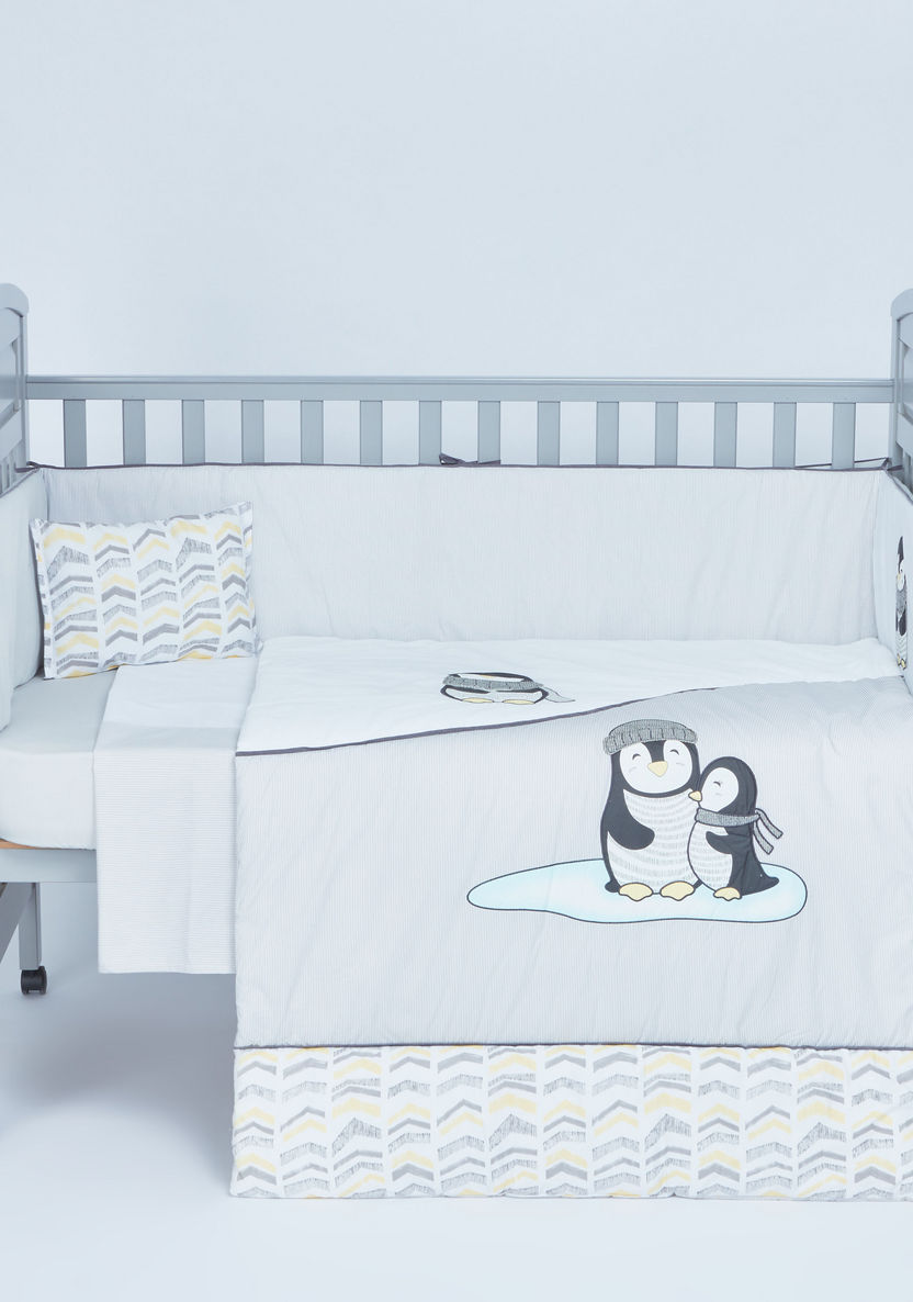 Juniors Penguin Printed 5-Piece Comforter Set-Baby Bedding-image-0
