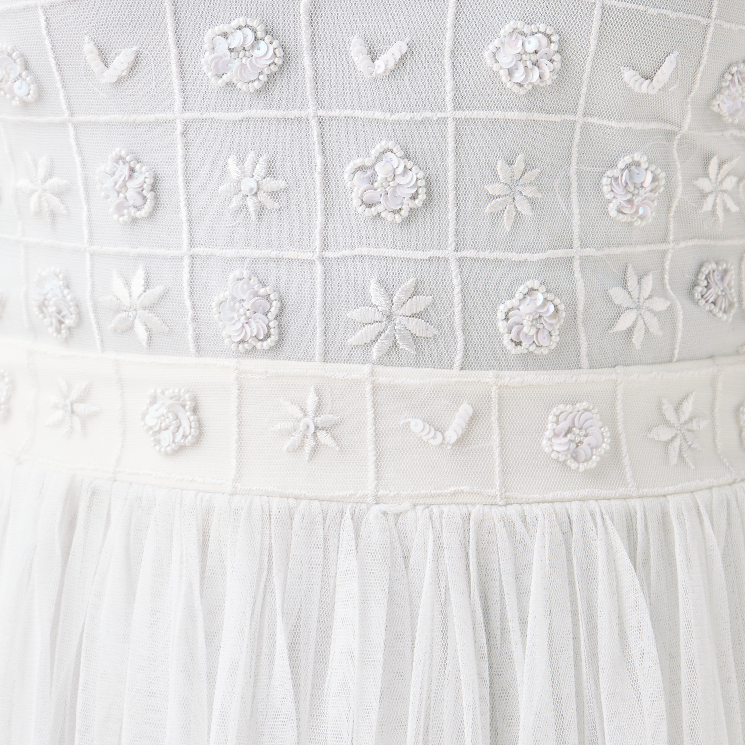 Lace & Beads Embroidered Halter Dress with Zip Closure-women-clothing-dresses-image-5