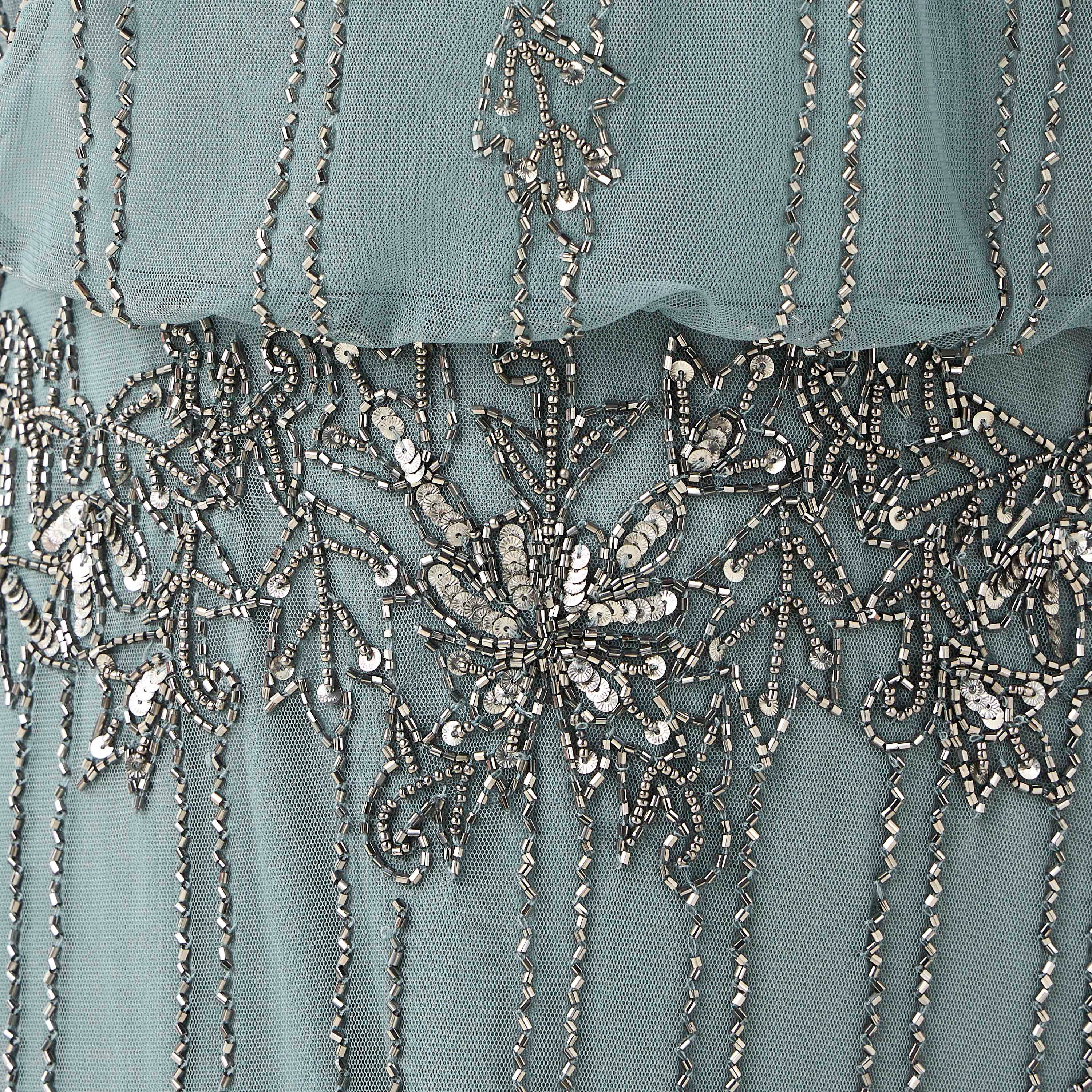 Lace & Beads Embellished Women Dress with Round Neck-women-clothing-dresses-image-5