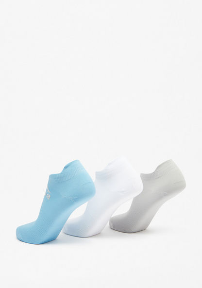 Kappa Logo Print Ankle Length Socks - Set of 3-Boy%27s Socks-image-2