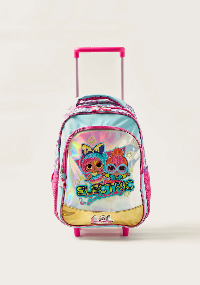 LOL Surprise! Print Trolley Backpack with Retractable Handle - 14 inches-Trolleys-image-0