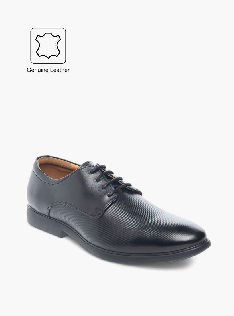 حذاء ديربي جلد برباط إغلاق بارز الملمس للرجال من دوتشيني-men-shoes-formalshoes-image-2