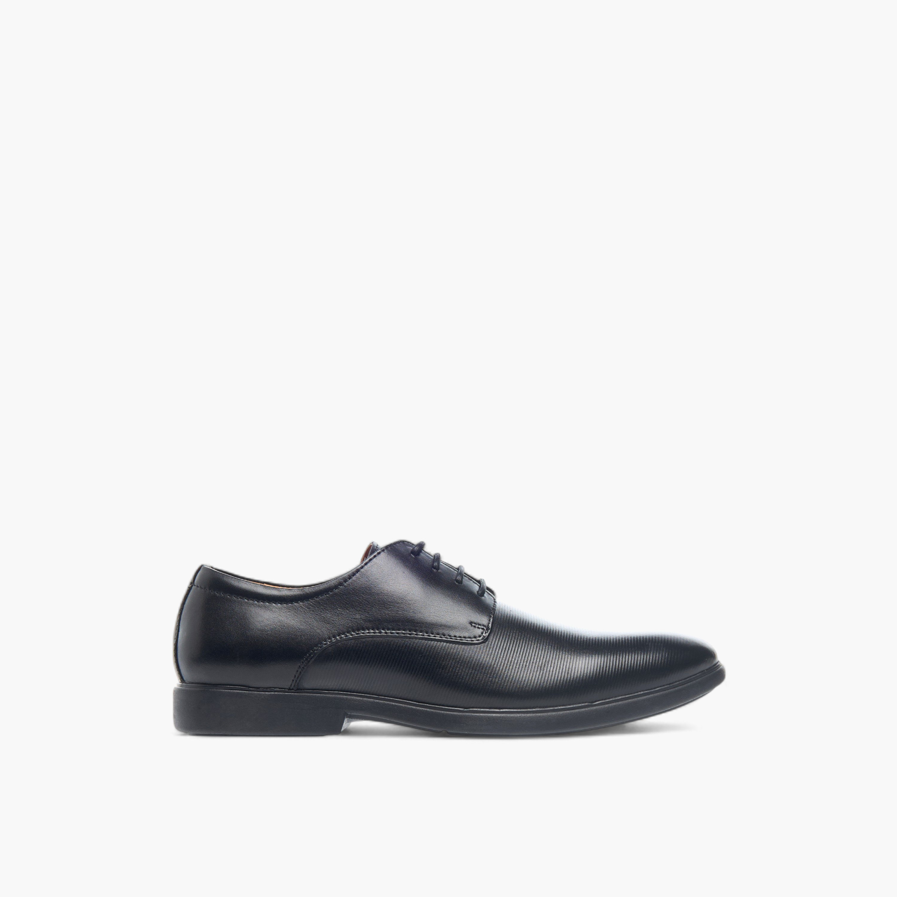 حذاء ديربي جلد برباط إغلاق بارز الملمس للرجال من دوتشيني-men-shoes-formalshoes-image-3