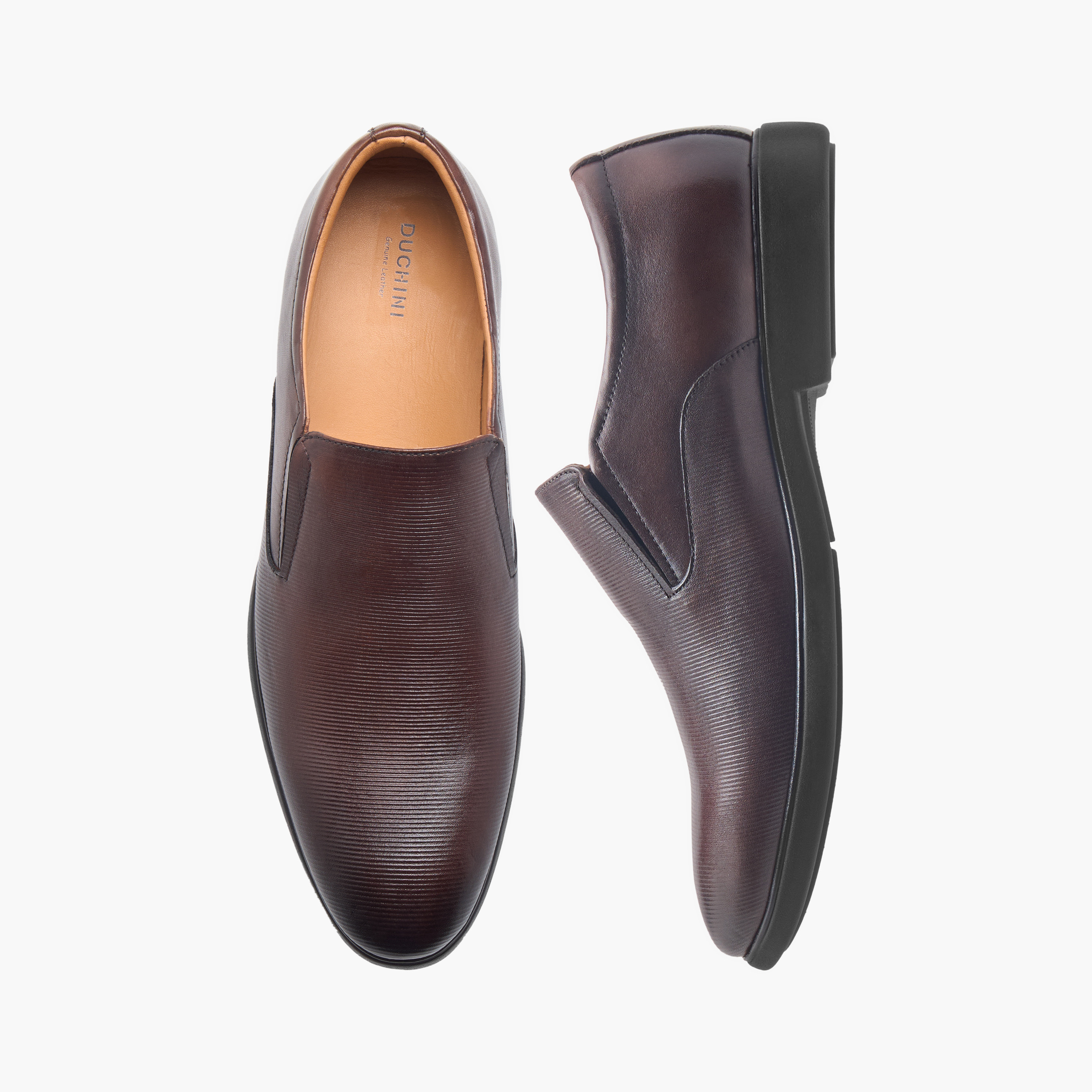 حذاء سهل الارتداء جلد سادة للرجال من دوتشيني-men-shoes-formalshoes-image-1