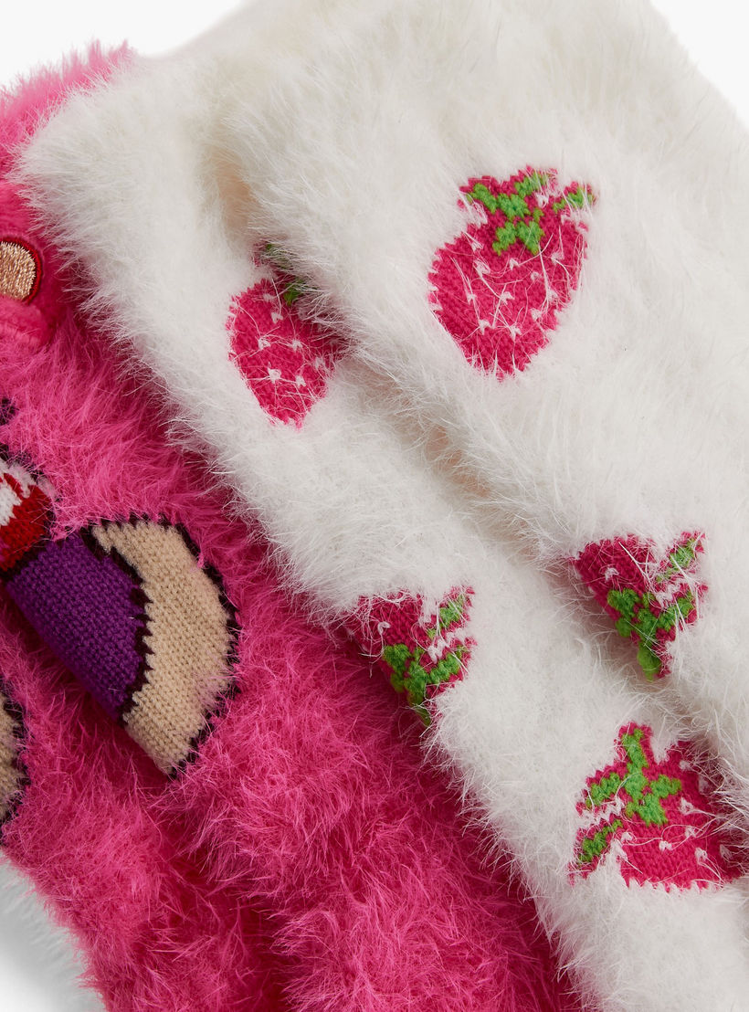 طقم من 2 - جوارب طول متوسط بزينة لوتسو للبنات من ديزني-girls-accessories-socks-image-4