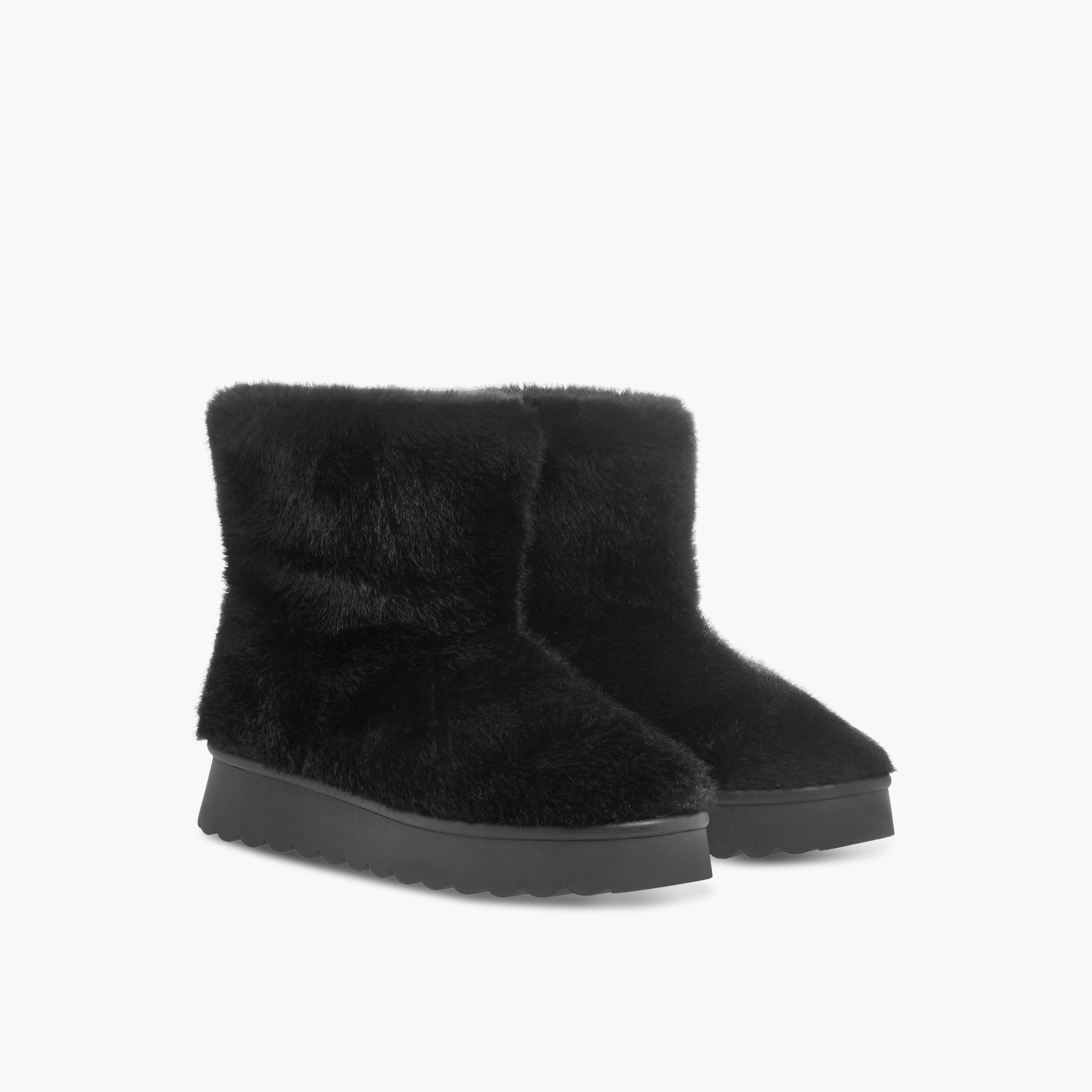 Celeste Women's Textured Slip-On Ankle Boots with Platform Heel-women-shoes-boots-image-1