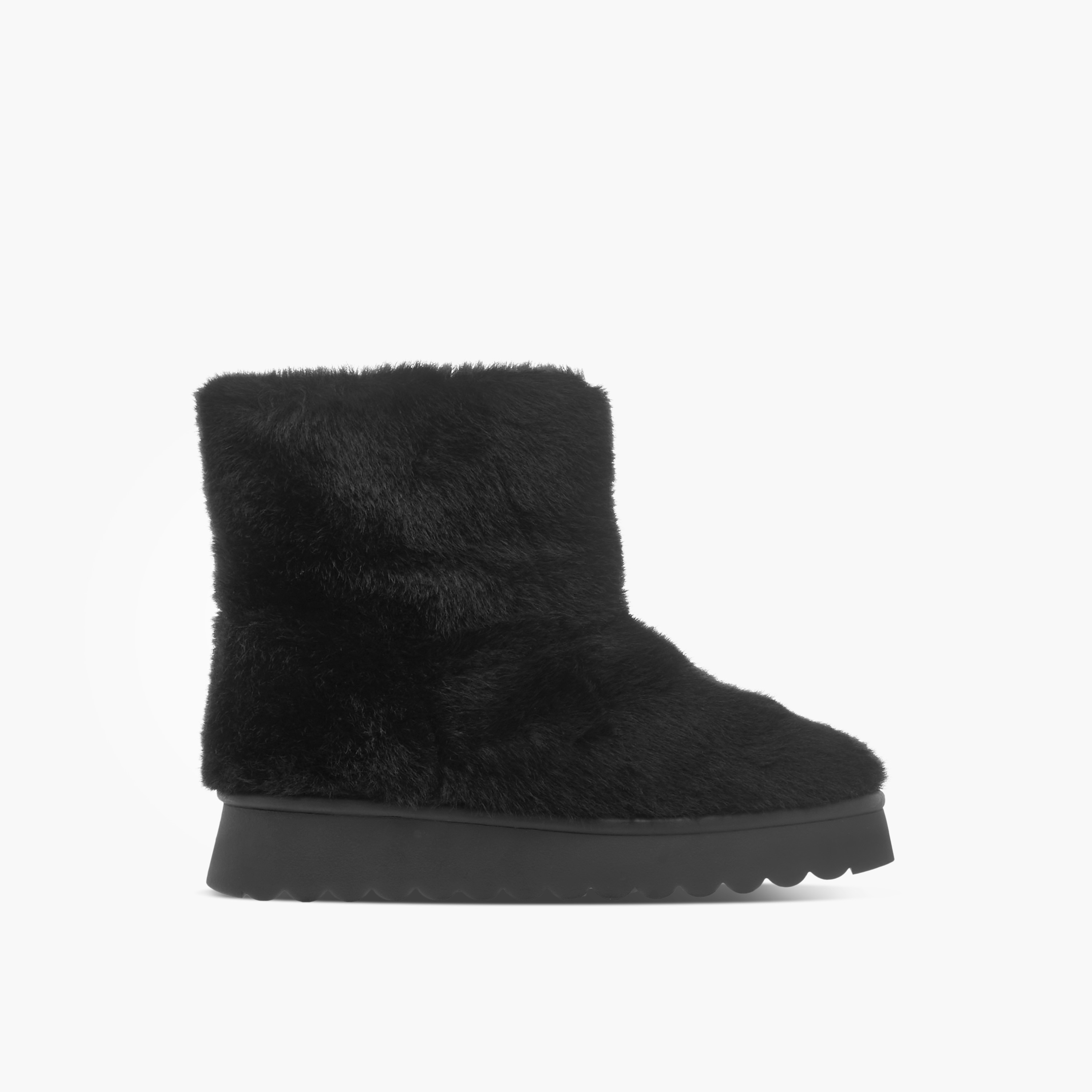 Celeste Women's Textured Slip-On Ankle Boots with Platform Heel-women-shoes-boots-image-3
