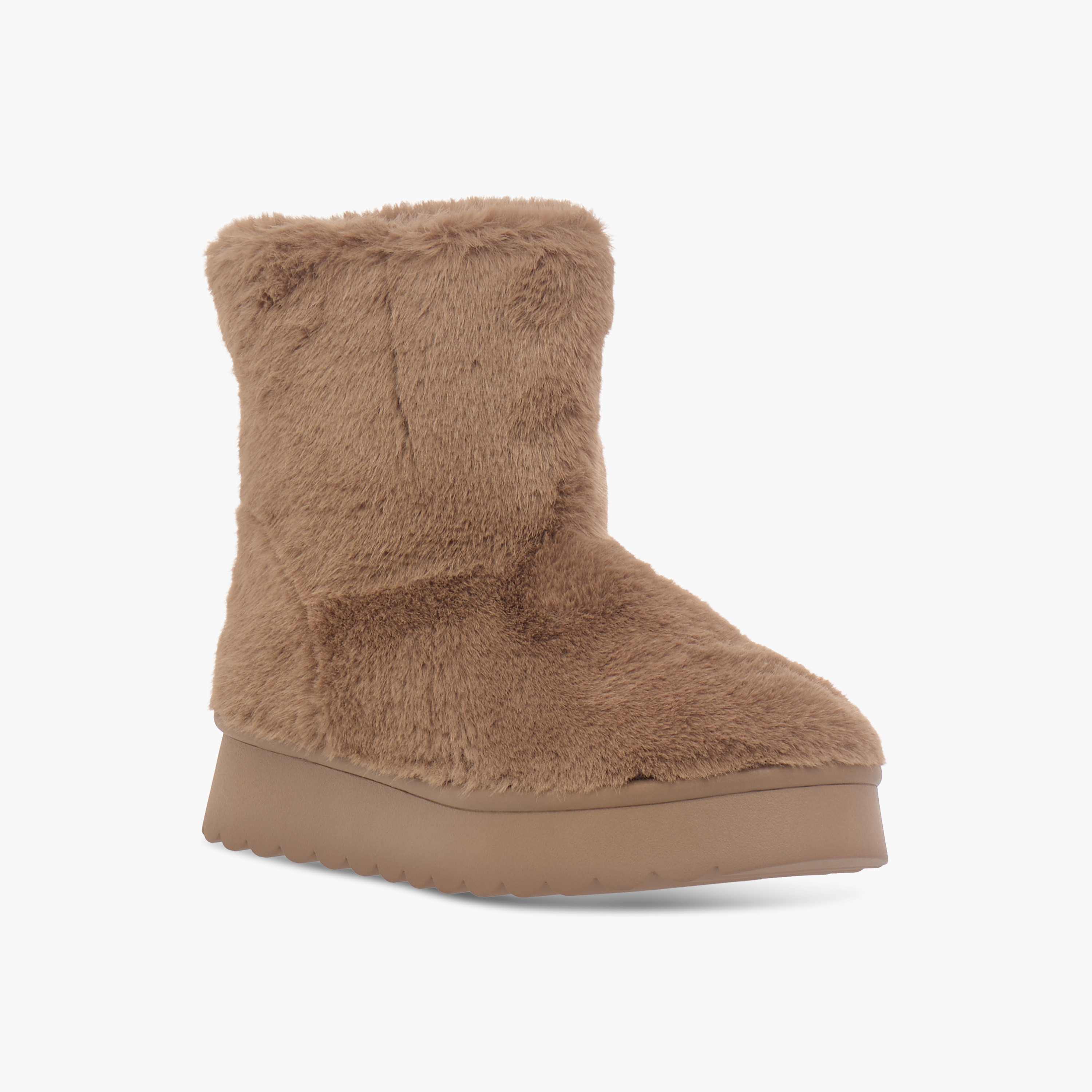 بوت طول الكاحل بارز الملمس سهل الارتداء بكعب بلاتفورم للنساء من سيليست-women-shoes-boots-image-7