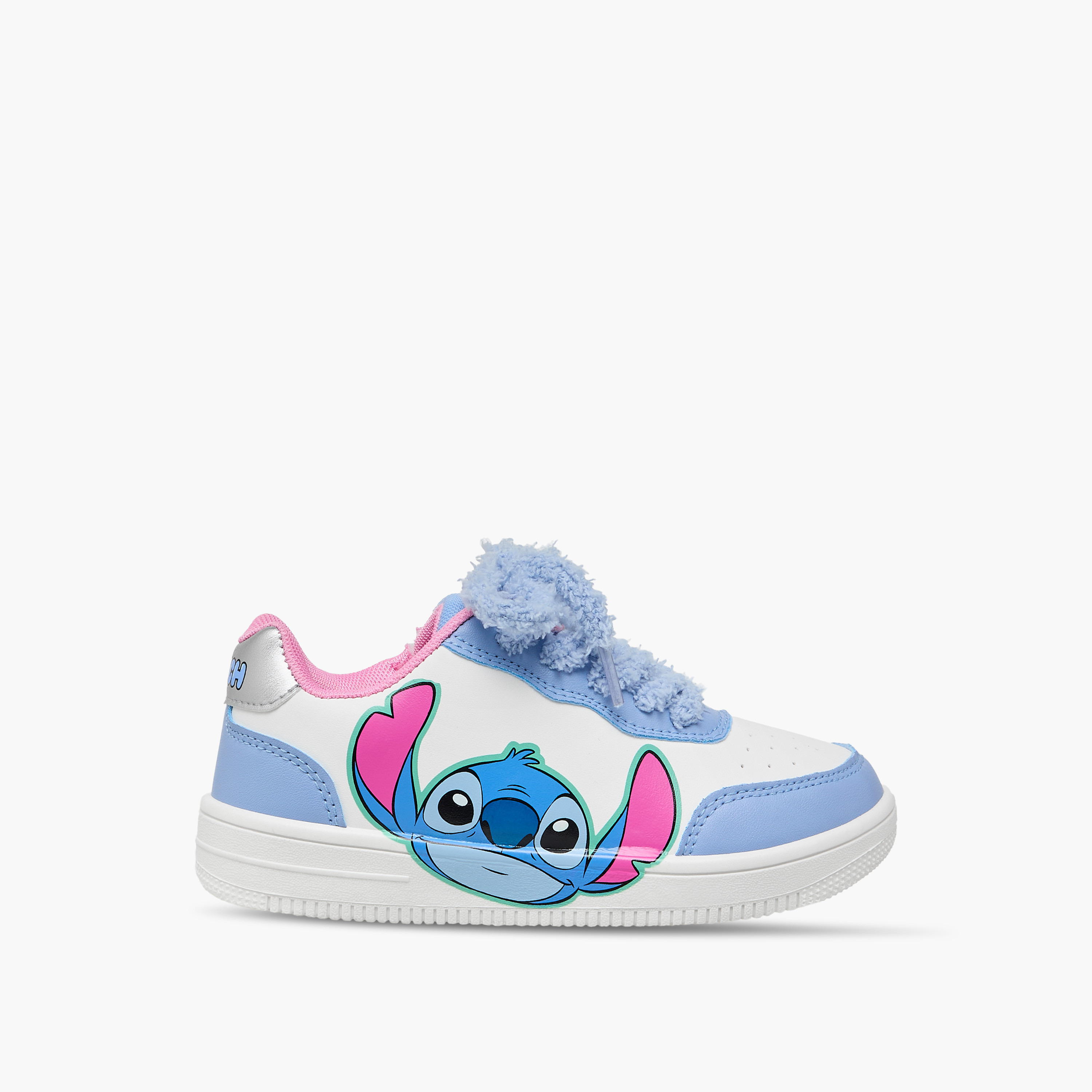 Disney Stitch Print Lace-Up Sneakers-girls-shoes-sneakers-image-3
