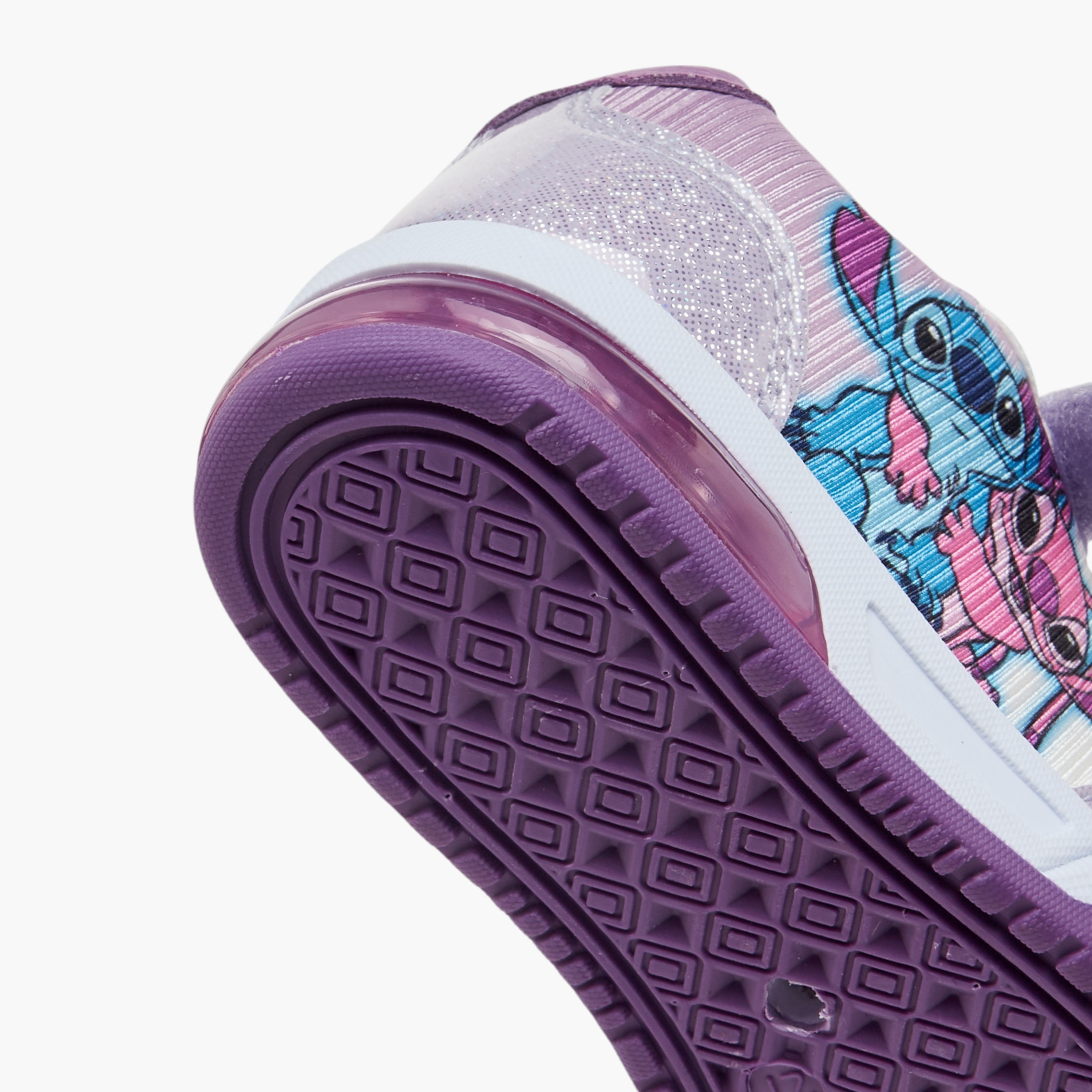 Disney Stitch Print Light-Up Sneakers with Hook and Loop Closure-girls-shoes-sneakers-image-6