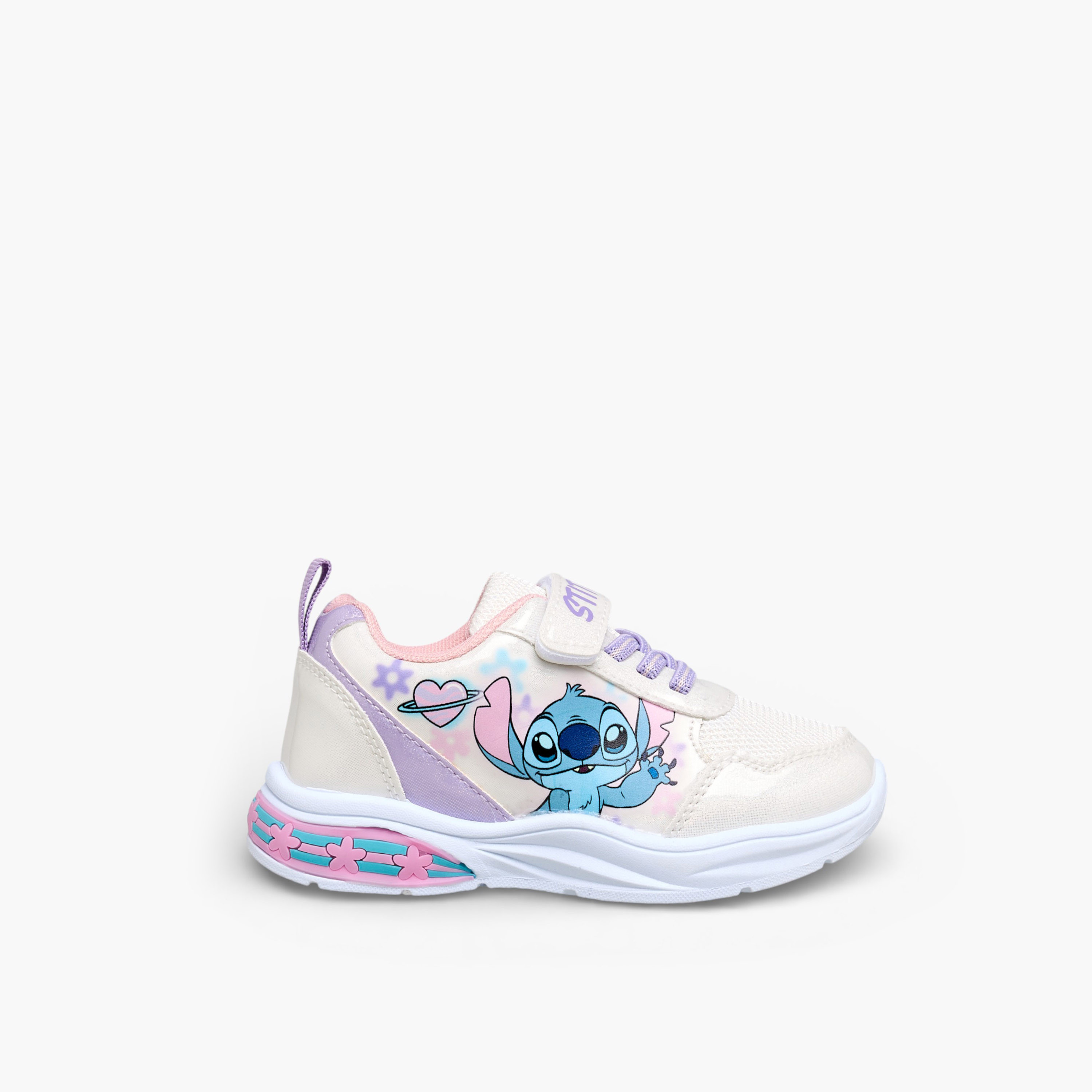 Disney Girls Stitch Print Light-Up Sneakers-girls-shoes-sneakers-image-3