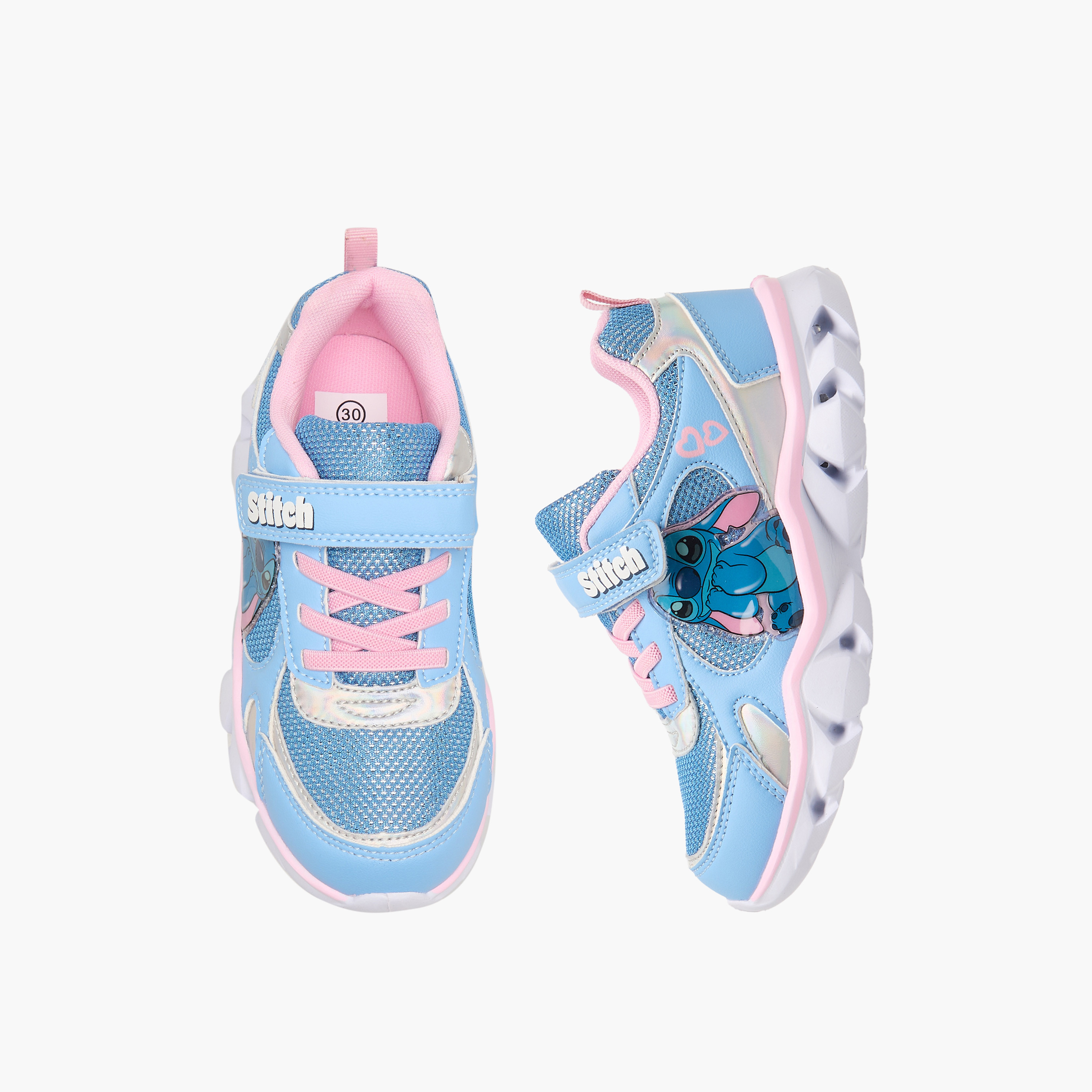 Disney Girls Light-Up Ankle Sneakers-girls-shoes-sneakers-image-1