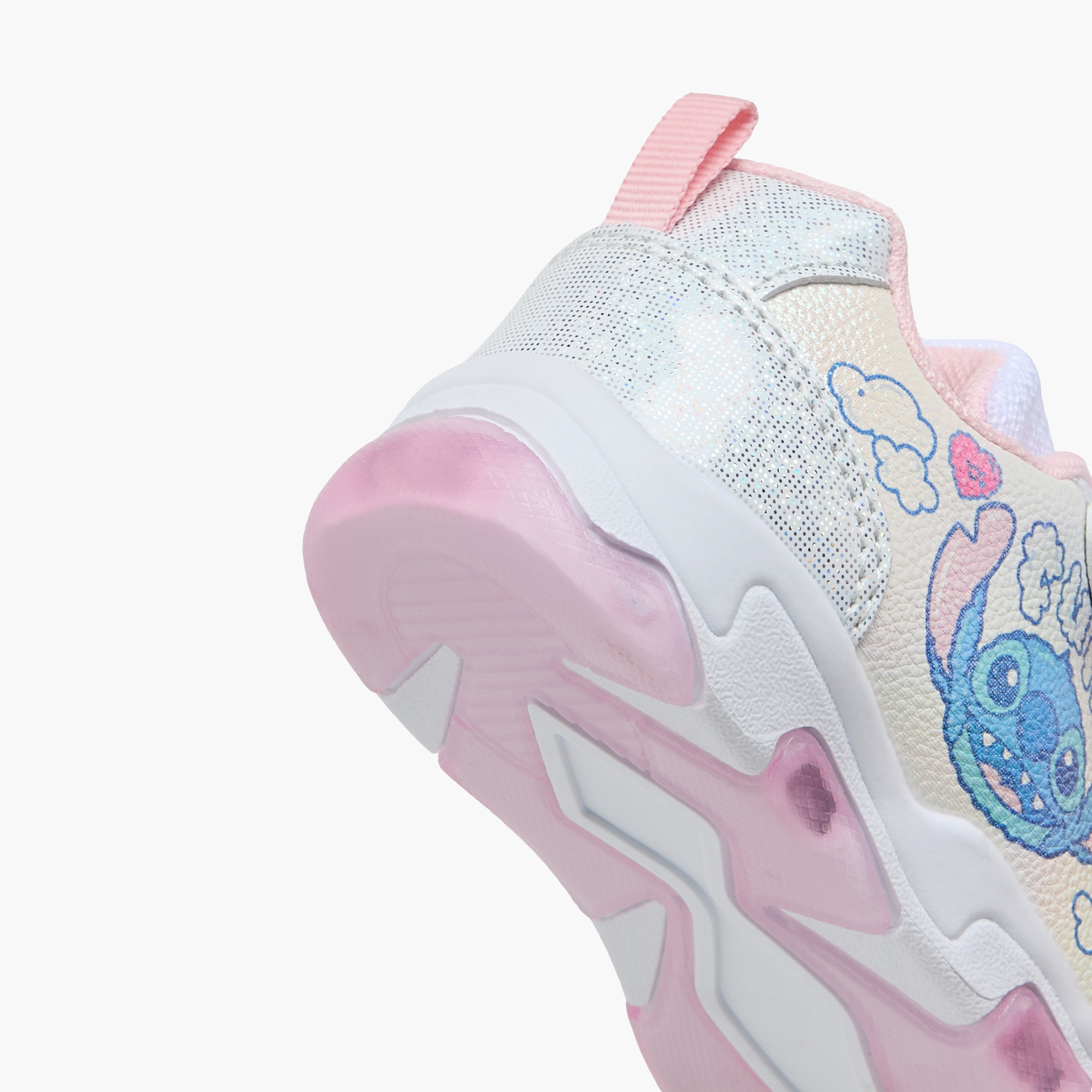Disney Stitch Print Light-Up Sneakers with Hook and Loop Closure-girls-shoes-sneakers-image-6