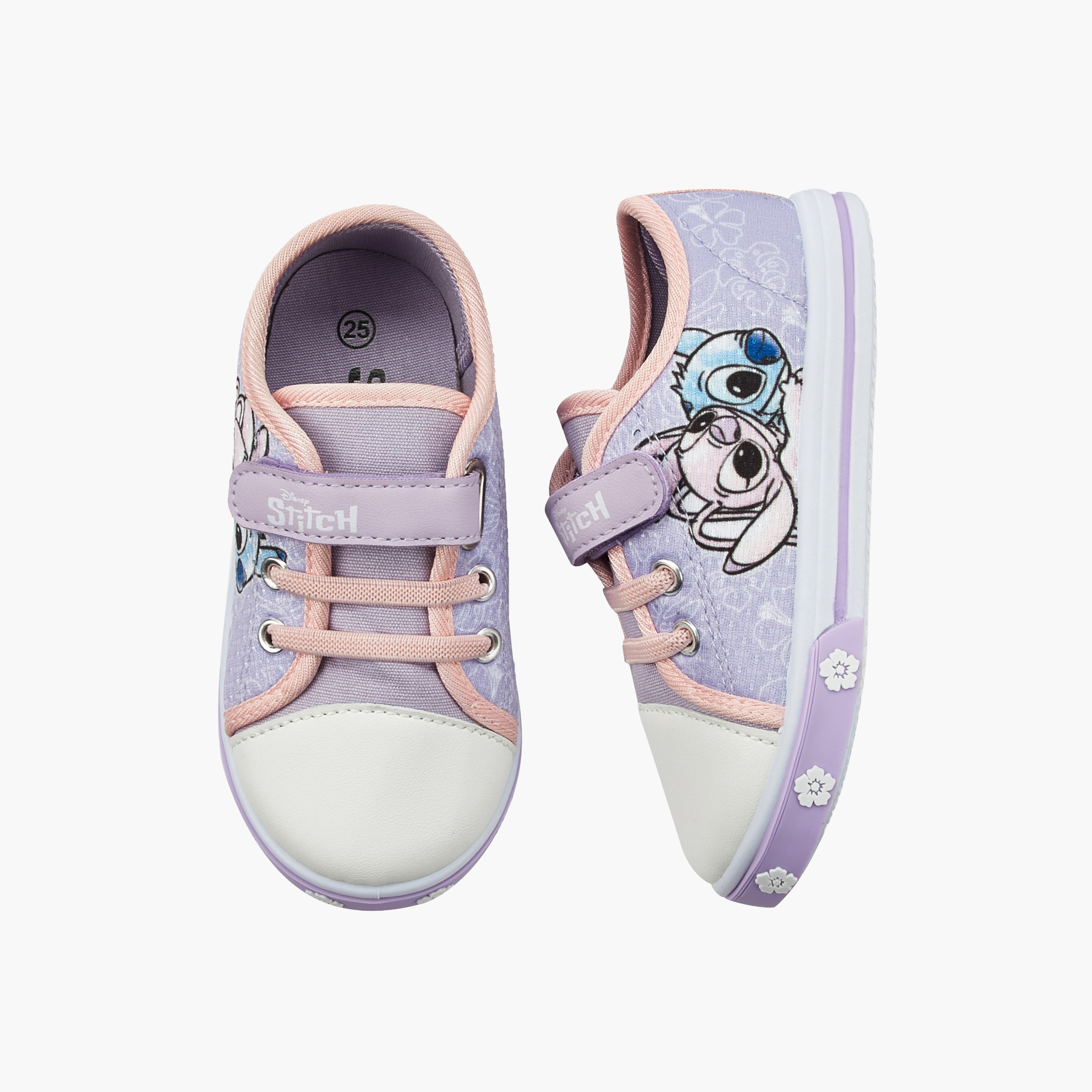 حذاء سنيكرز طول الكاحل بطبعات ستيتش وأنجل للبنات من ديزني-girls-shoes-sneakers-image-1