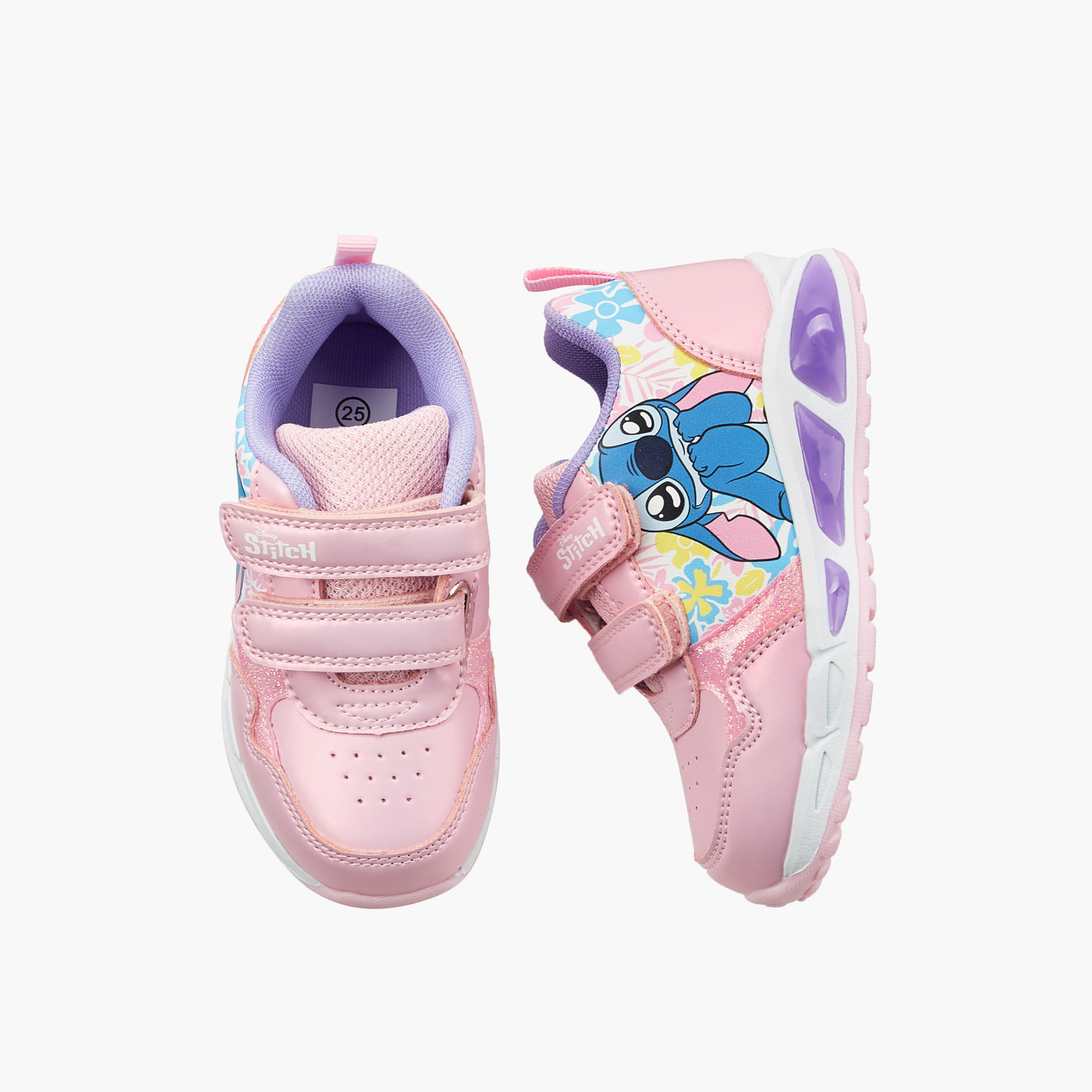 حذاء سنيكرز كاحل مضيء بطبعات ستيتش للبنات من ديزني-girls-shoes-sneakers-image-1