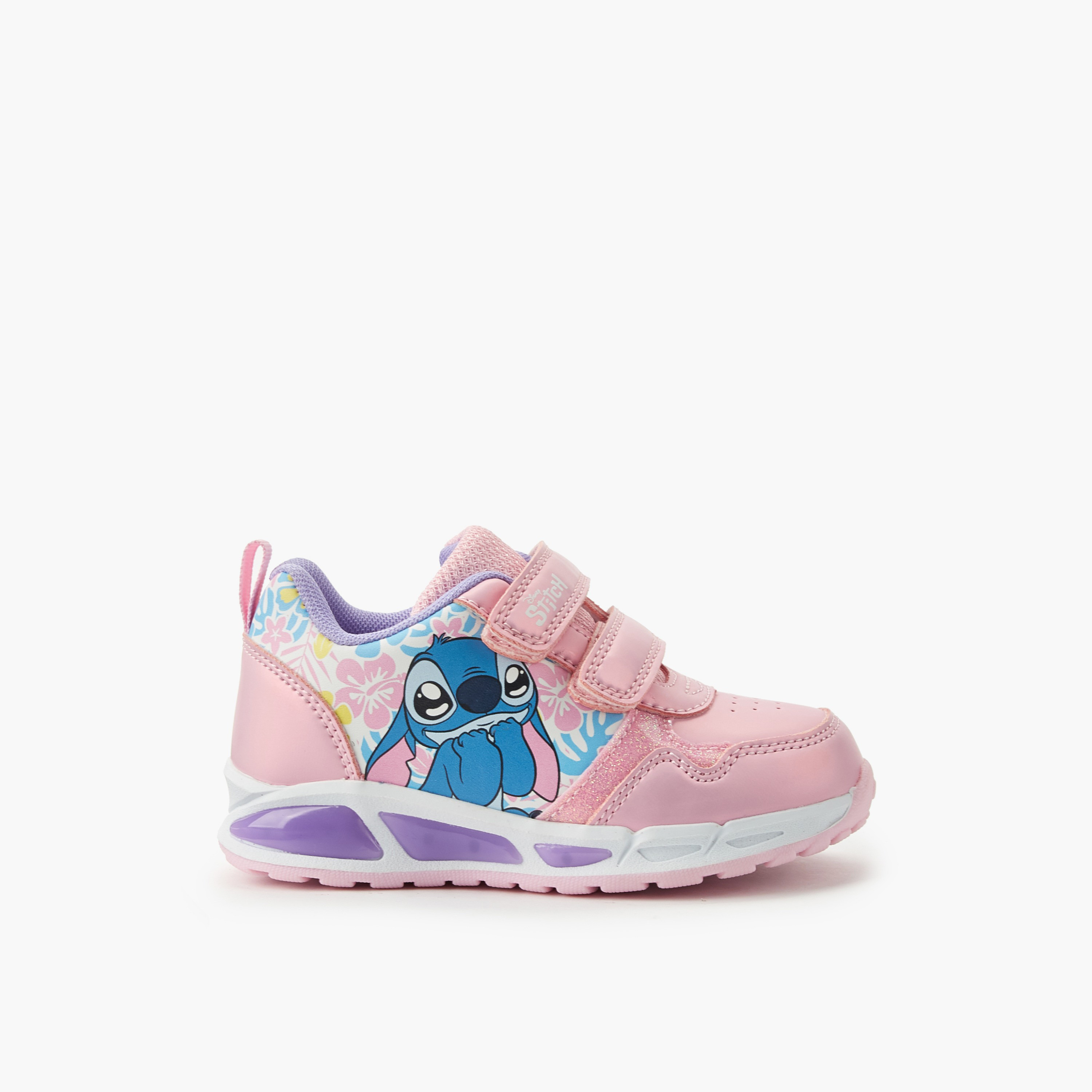 حذاء سنيكرز كاحل مضيء بطبعات ستيتش للبنات من ديزني-girls-shoes-sneakers-image-3