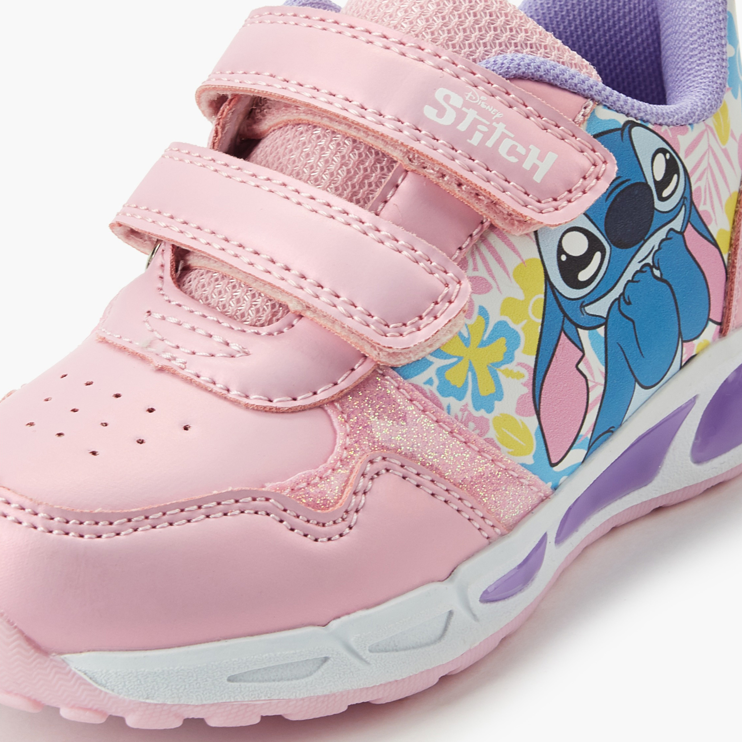 حذاء سنيكرز كاحل مضيء بطبعات ستيتش للبنات من ديزني-girls-shoes-sneakers-image-4