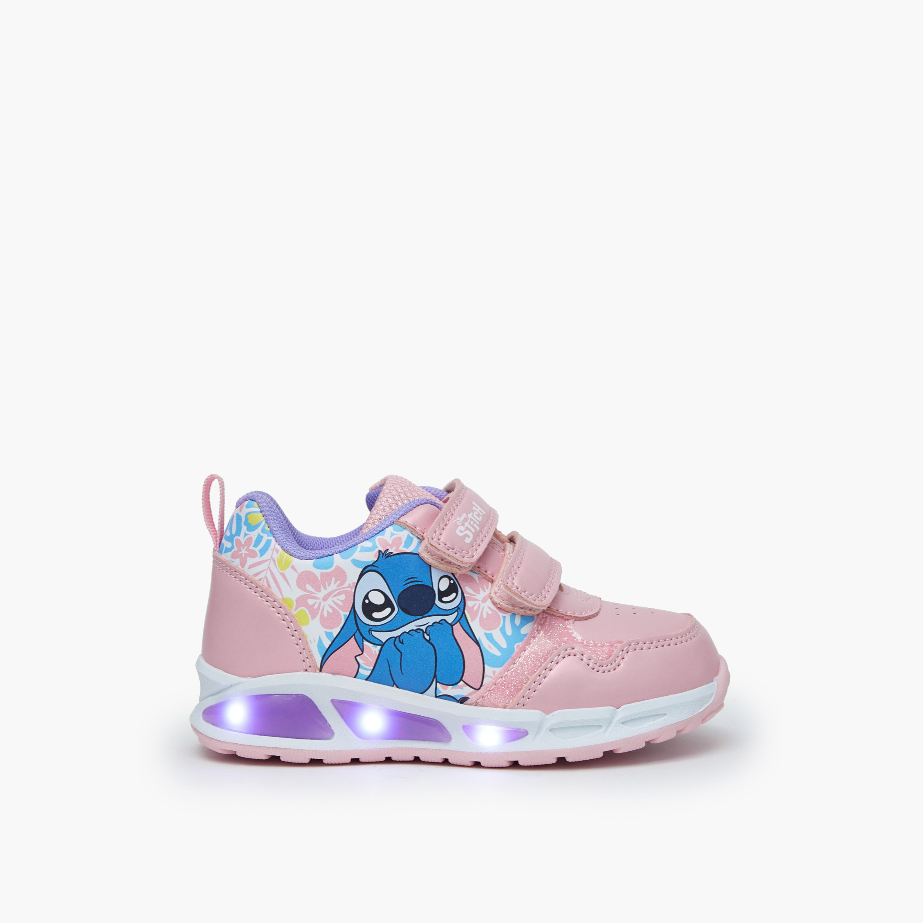 حذاء سنيكرز كاحل مضيء بطبعات ستيتش للبنات من ديزني-girls-shoes-sneakers-image-6