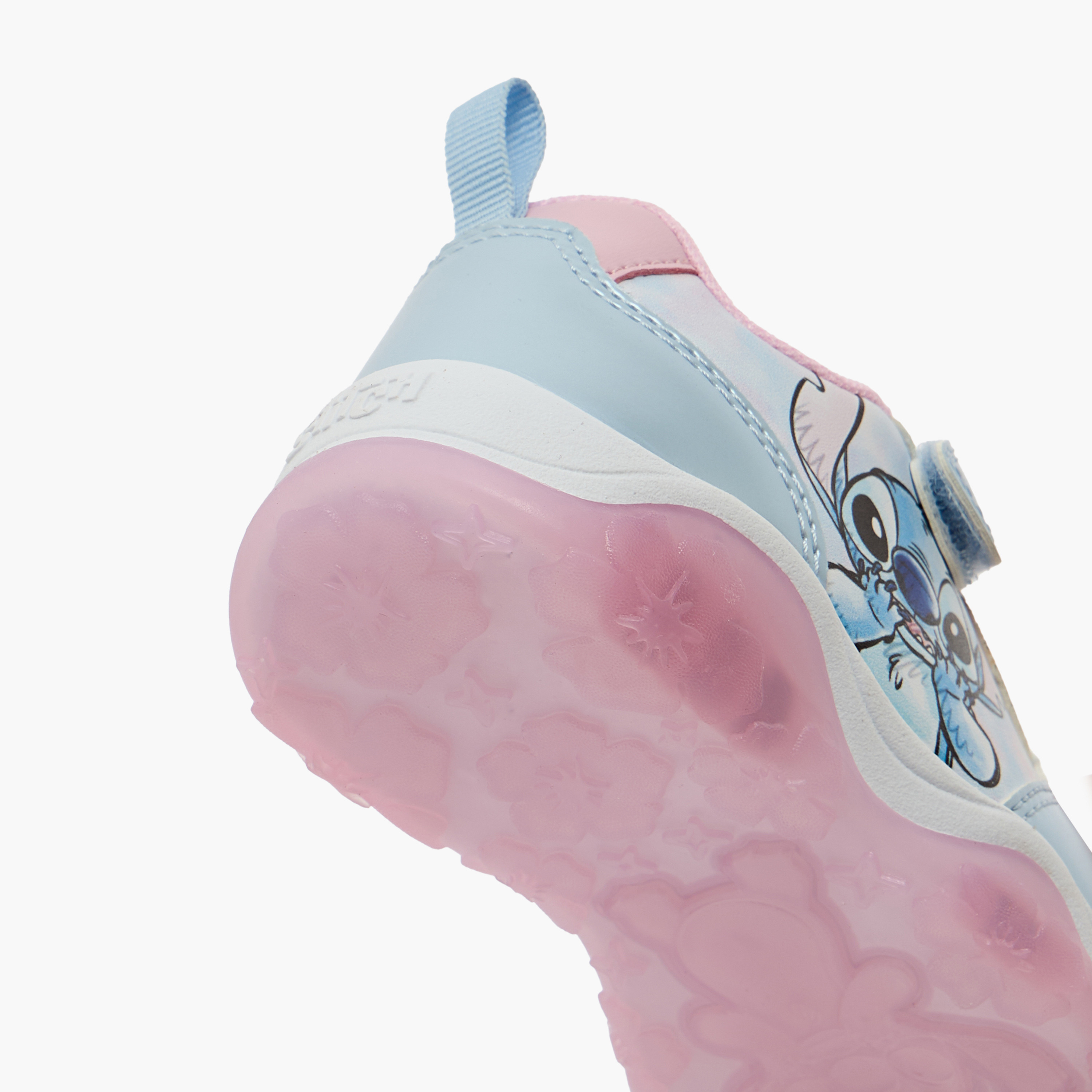 حذاء سنيكرز مضيء طول الكاحل بشريط إغلاق لاصق وطبعات ستيتش من ديزني-girls-shoes-sneakers-image-5