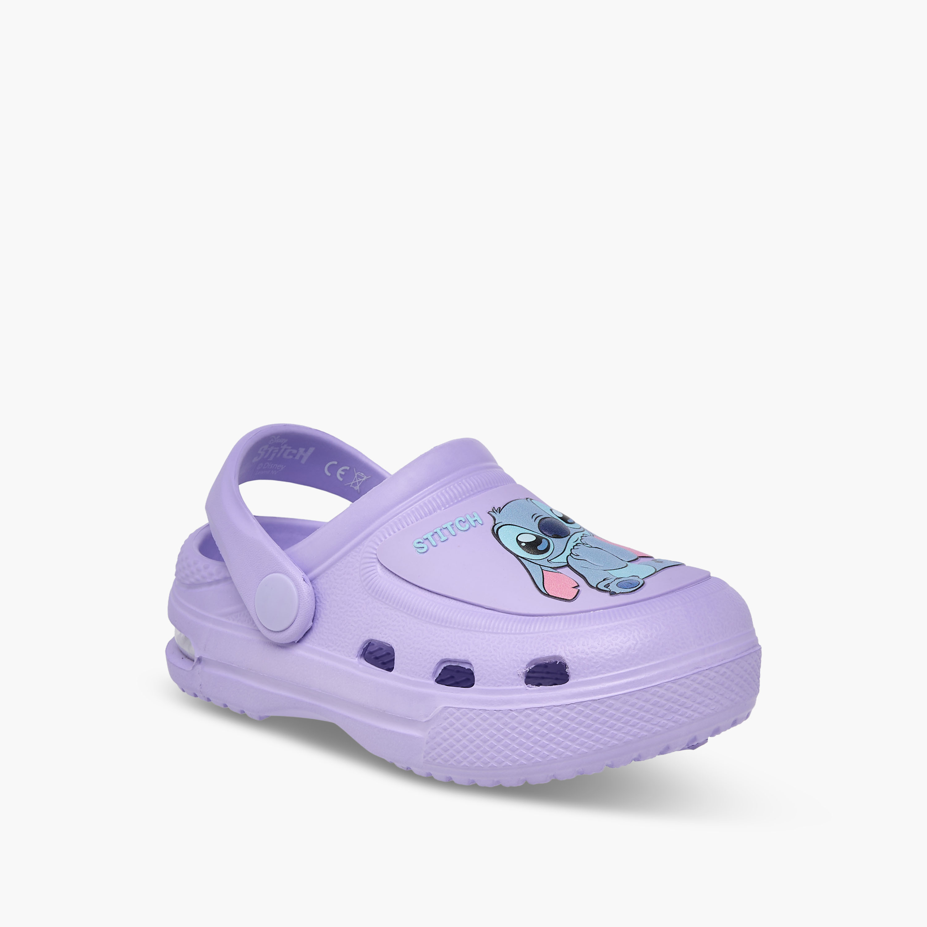 Disney Girls Stitch and Angle Print Clogs-girls-shoes-sandals-image-2