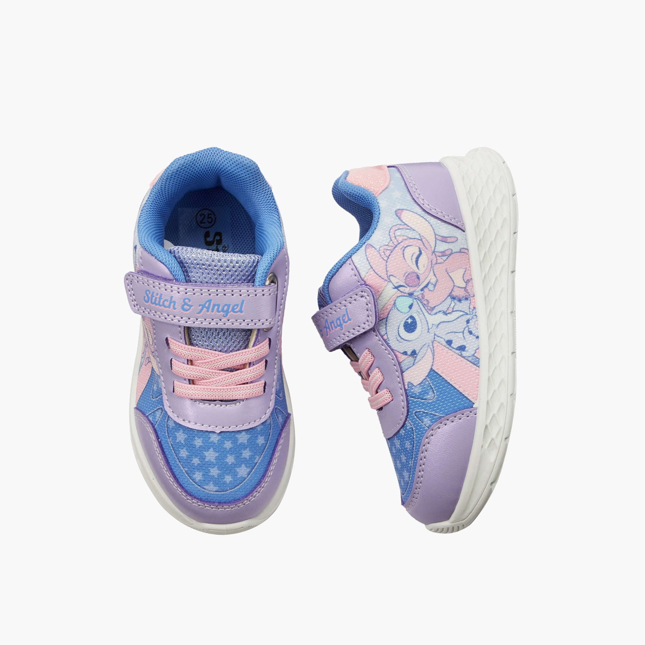 حذاء سنيكرز طول الكاحل بطبعات ستيتش وأنجل للبنات من ديزني-girls-shoes-sneakers-image-1