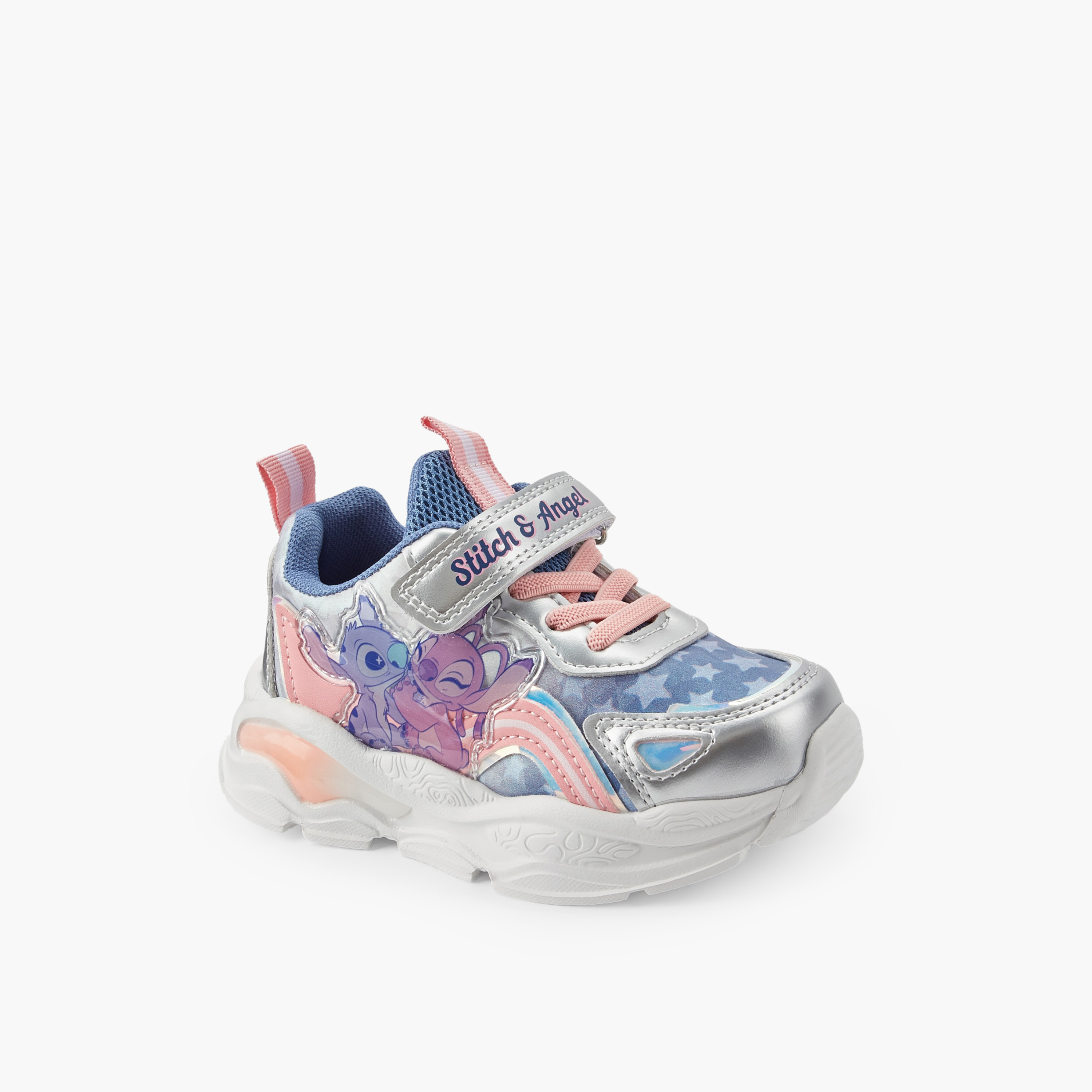 حذاء سنيكرز للبنات بشريط إغلاق لاصق بطبعة ليالو وستيتش من ديزني-girls-shoes-sneakers-image-2