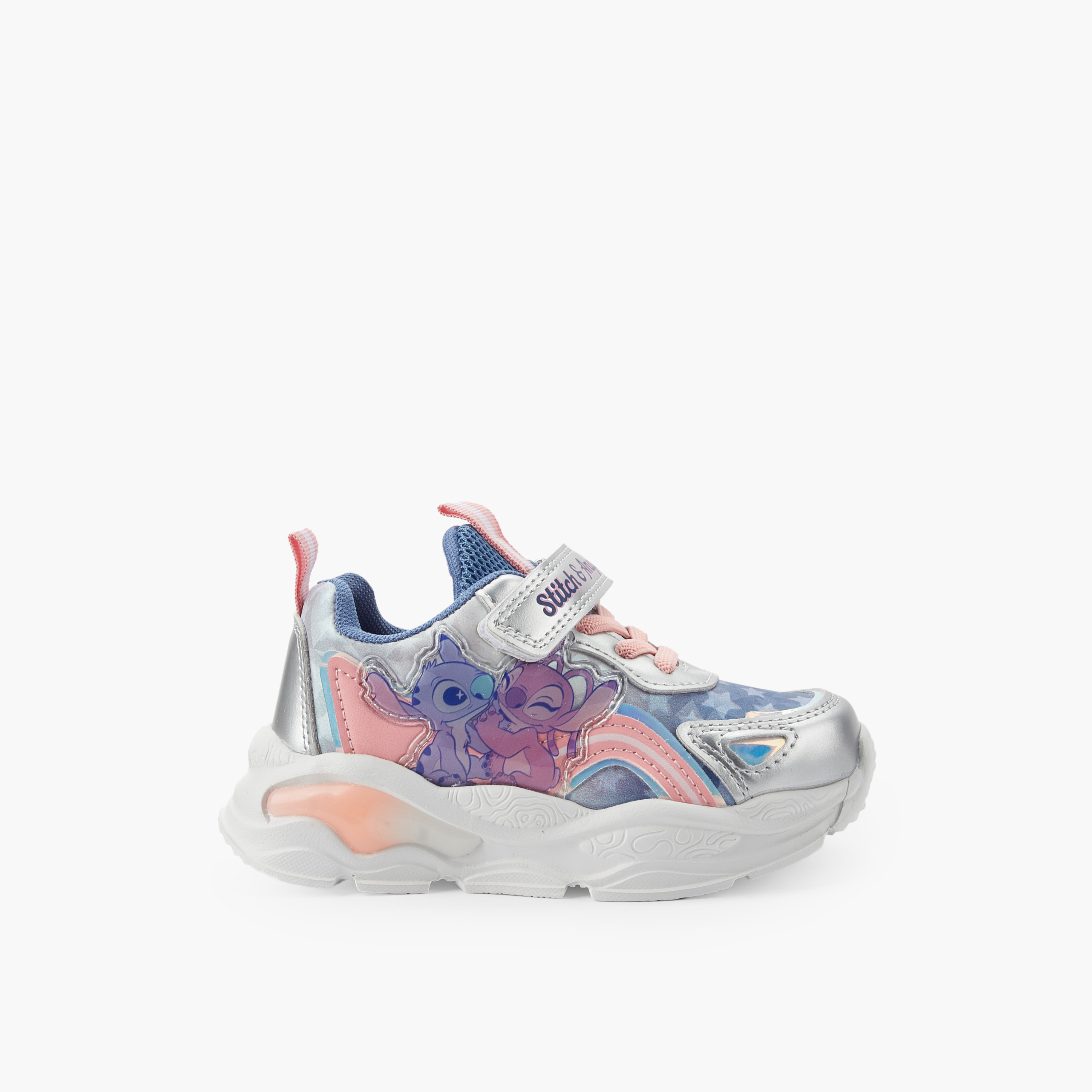 حذاء سنيكرز للبنات بشريط إغلاق لاصق بطبعة ليالو وستيتش من ديزني-girls-shoes-sneakers-image-3