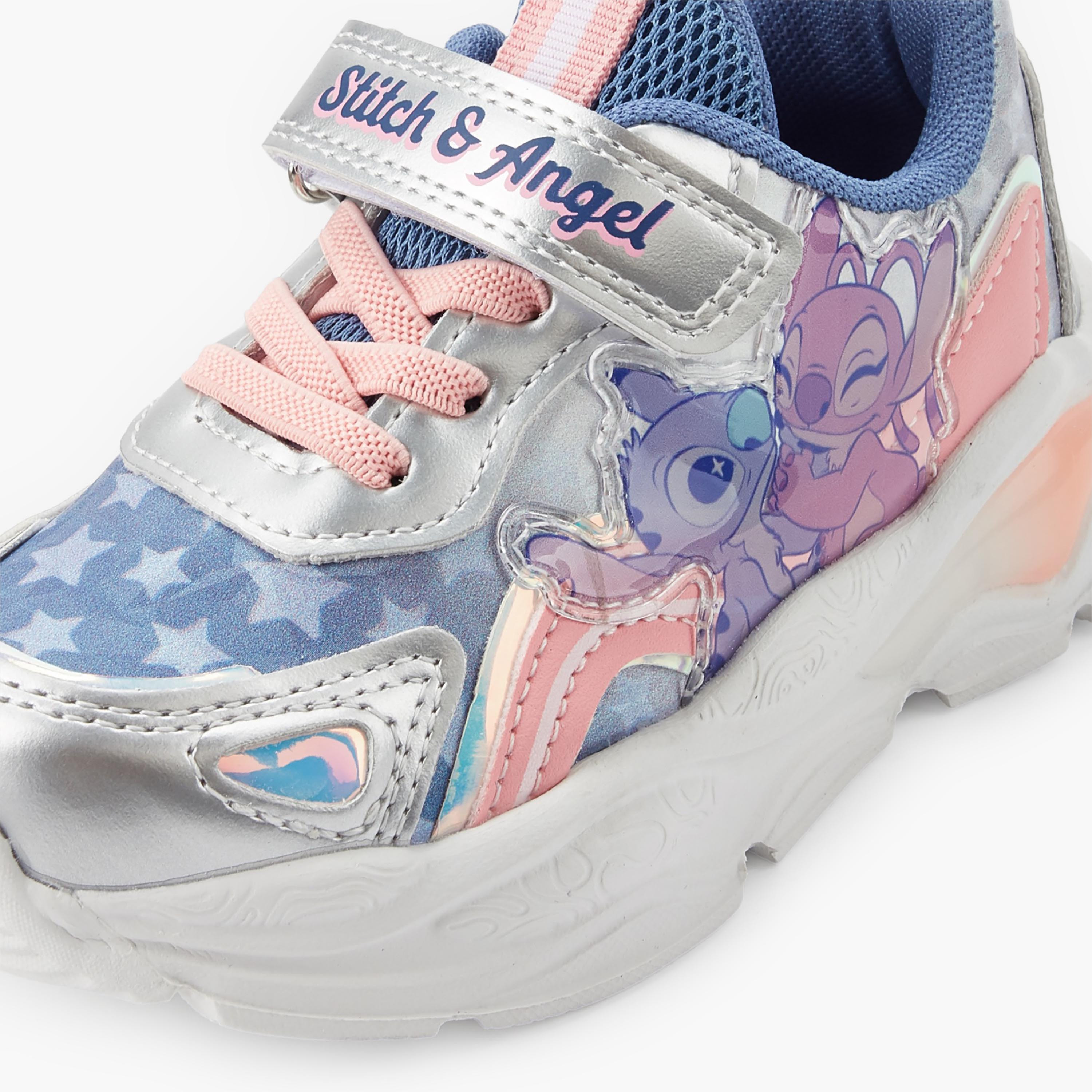 حذاء سنيكرز للبنات بشريط إغلاق لاصق بطبعة ليالو وستيتش من ديزني-girls-shoes-sneakers-image-4