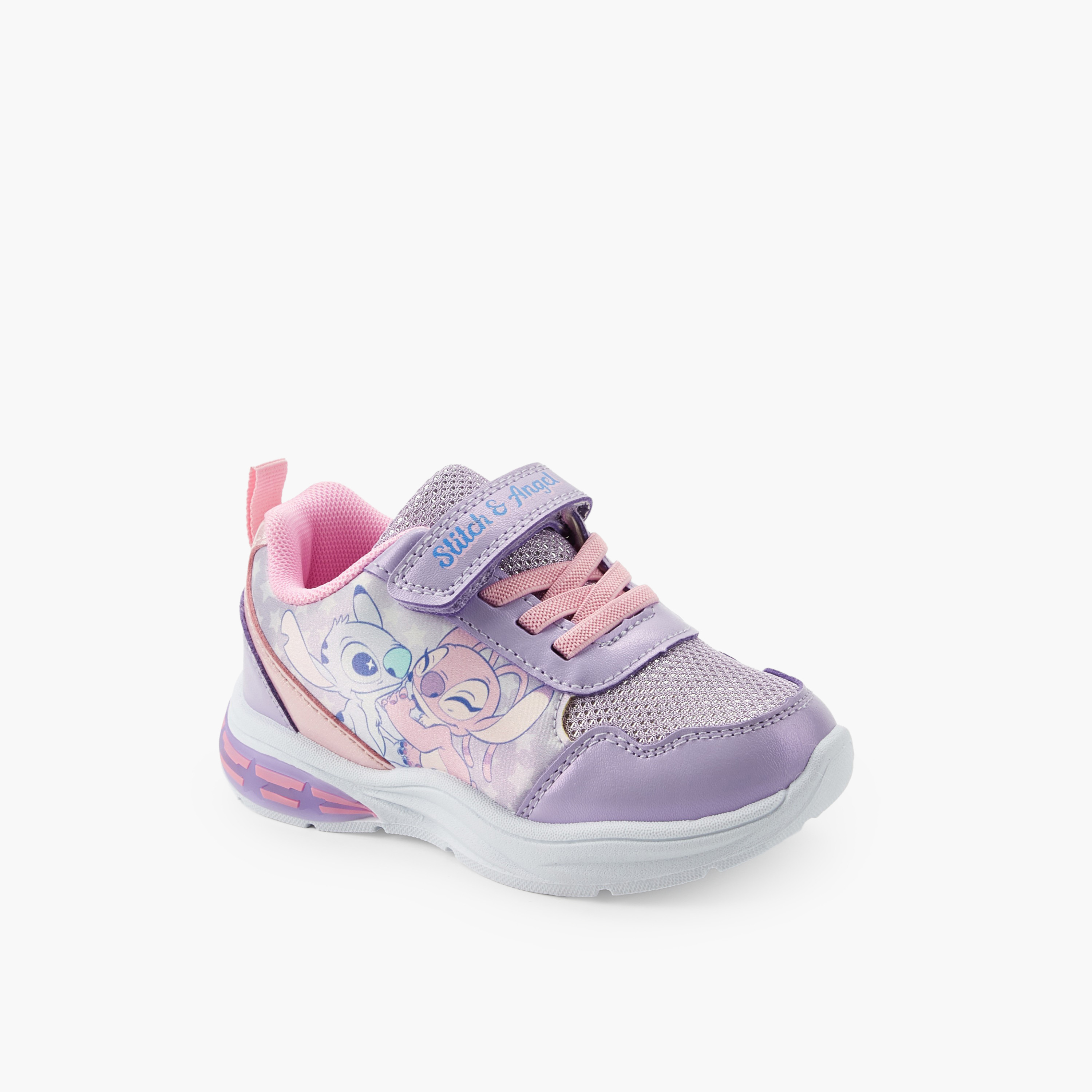 حذاء سنيكرز مضيء طول الكاحل بطبعات ستيتش وأنجل للبنات من ديزني-girls-shoes-sneakers-image-2