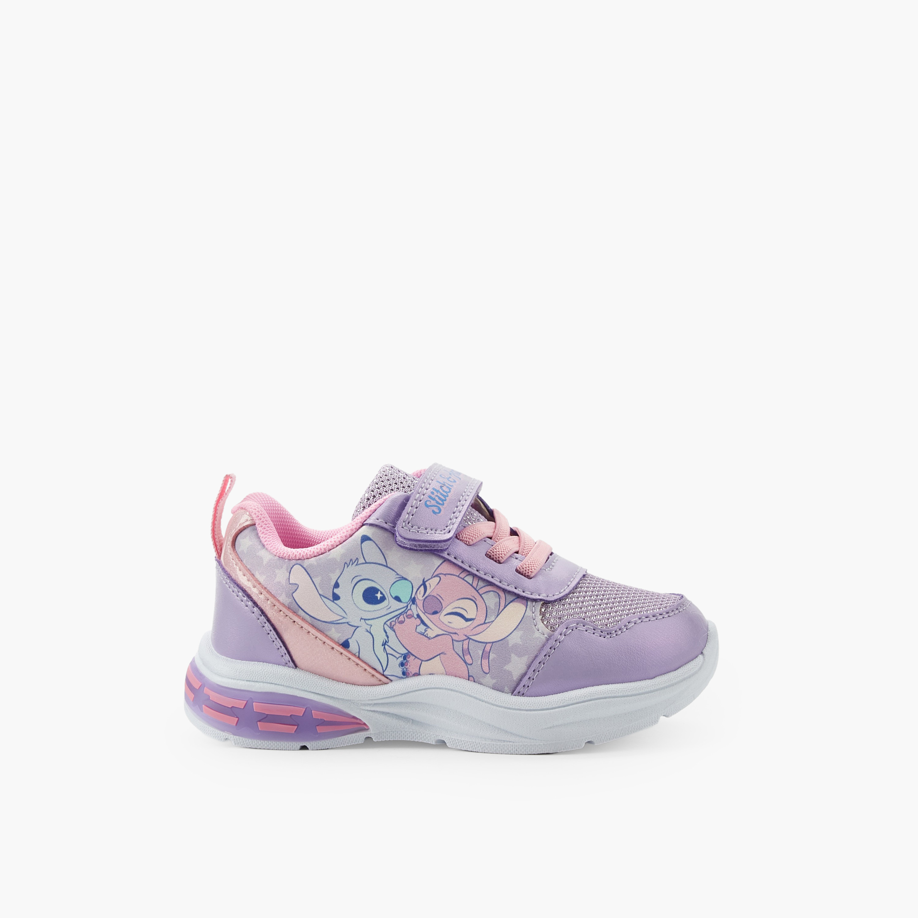 حذاء سنيكرز مضيء طول الكاحل بطبعات ستيتش وأنجل للبنات من ديزني-girls-shoes-sneakers-image-3