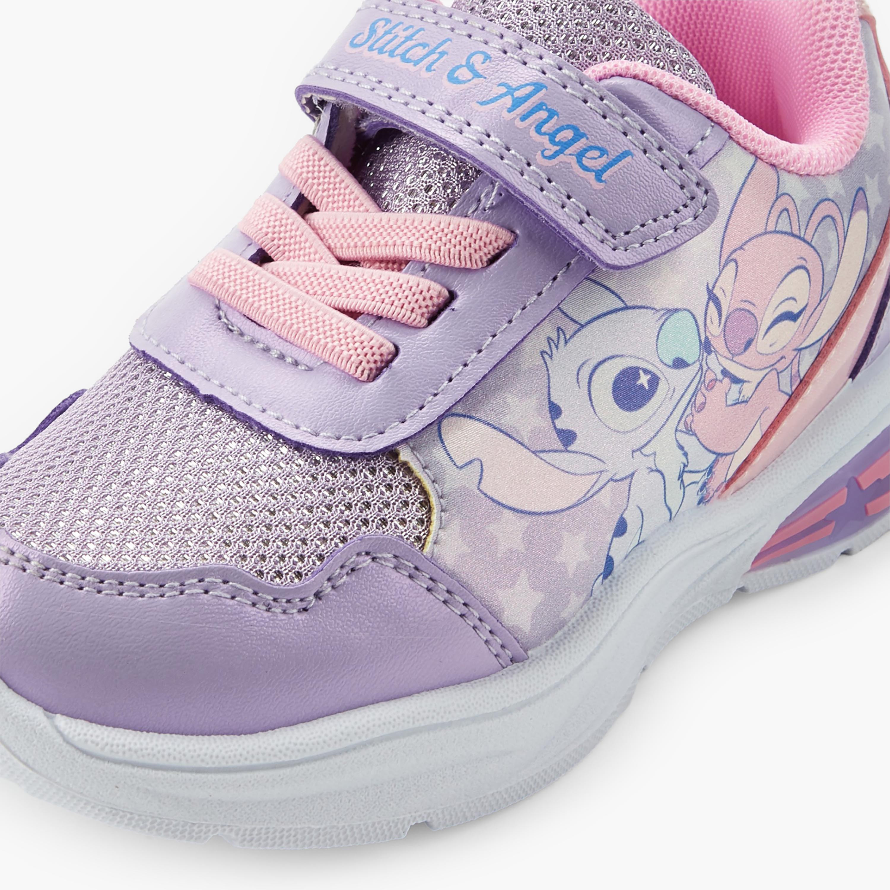 حذاء سنيكرز مضيء طول الكاحل بطبعات ستيتش وأنجل للبنات من ديزني-girls-shoes-sneakers-image-4
