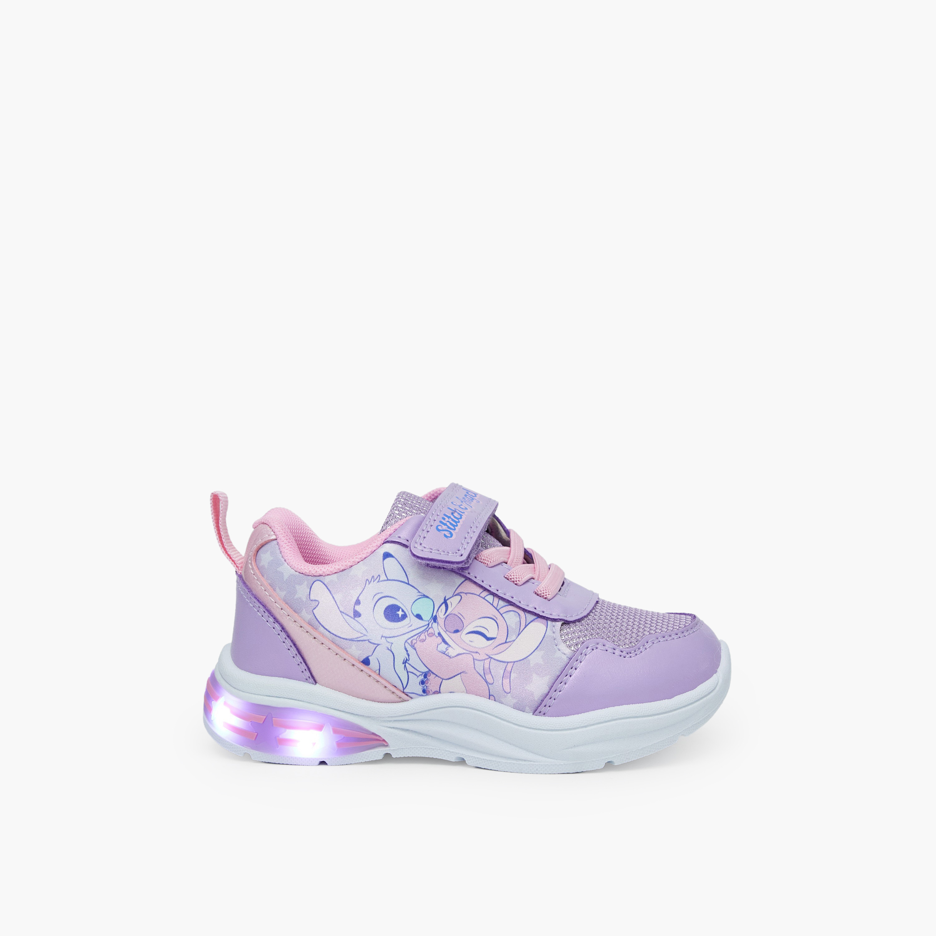 حذاء سنيكرز مضيء طول الكاحل بطبعات ستيتش وأنجل للبنات من ديزني-girls-shoes-sneakers-image-6