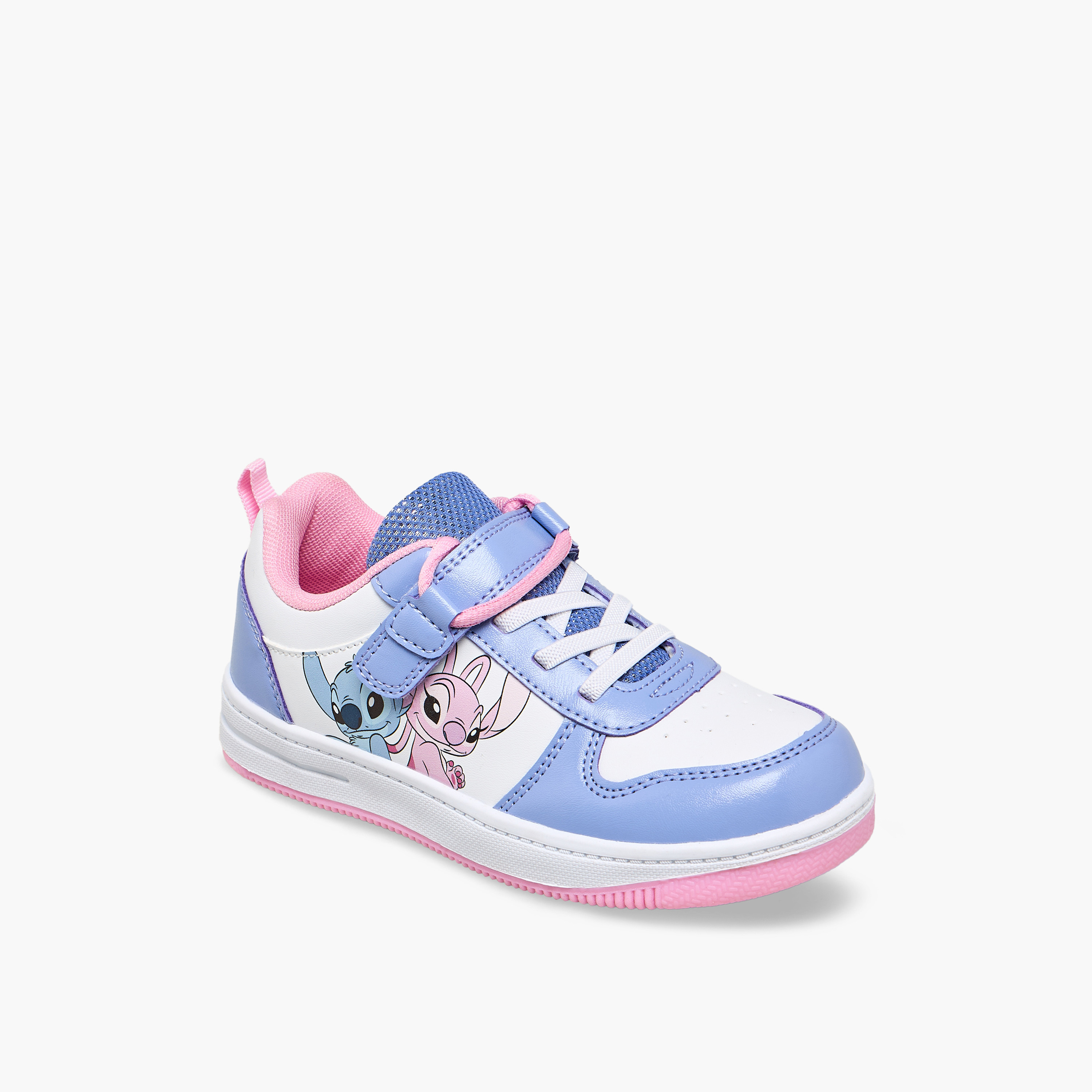 حذاء سنيكرز بكاحل وشريط إغلاق بطبعة ستيتش وأنجل للبنات من ديزني-girls-shoes-sneakers-image-2