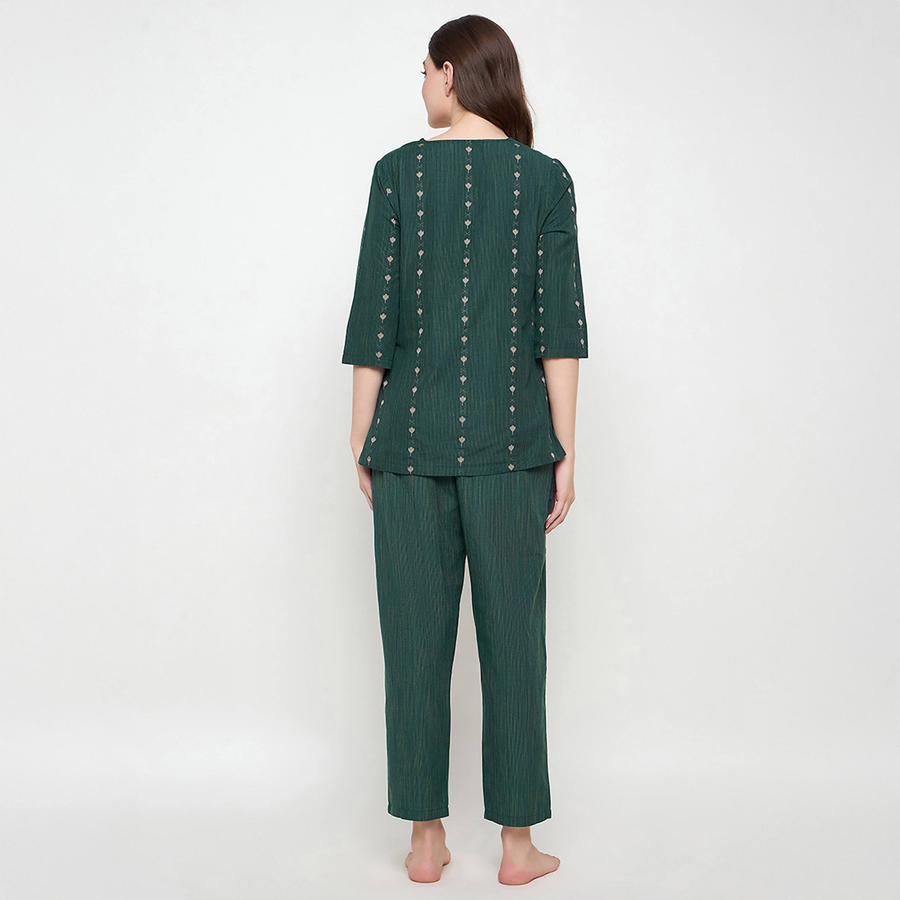 طقم بيجامة وقميص نسائي مطبوع من كلوفيا-women-clothing-nightwear-pyjamas-longsets-image-10