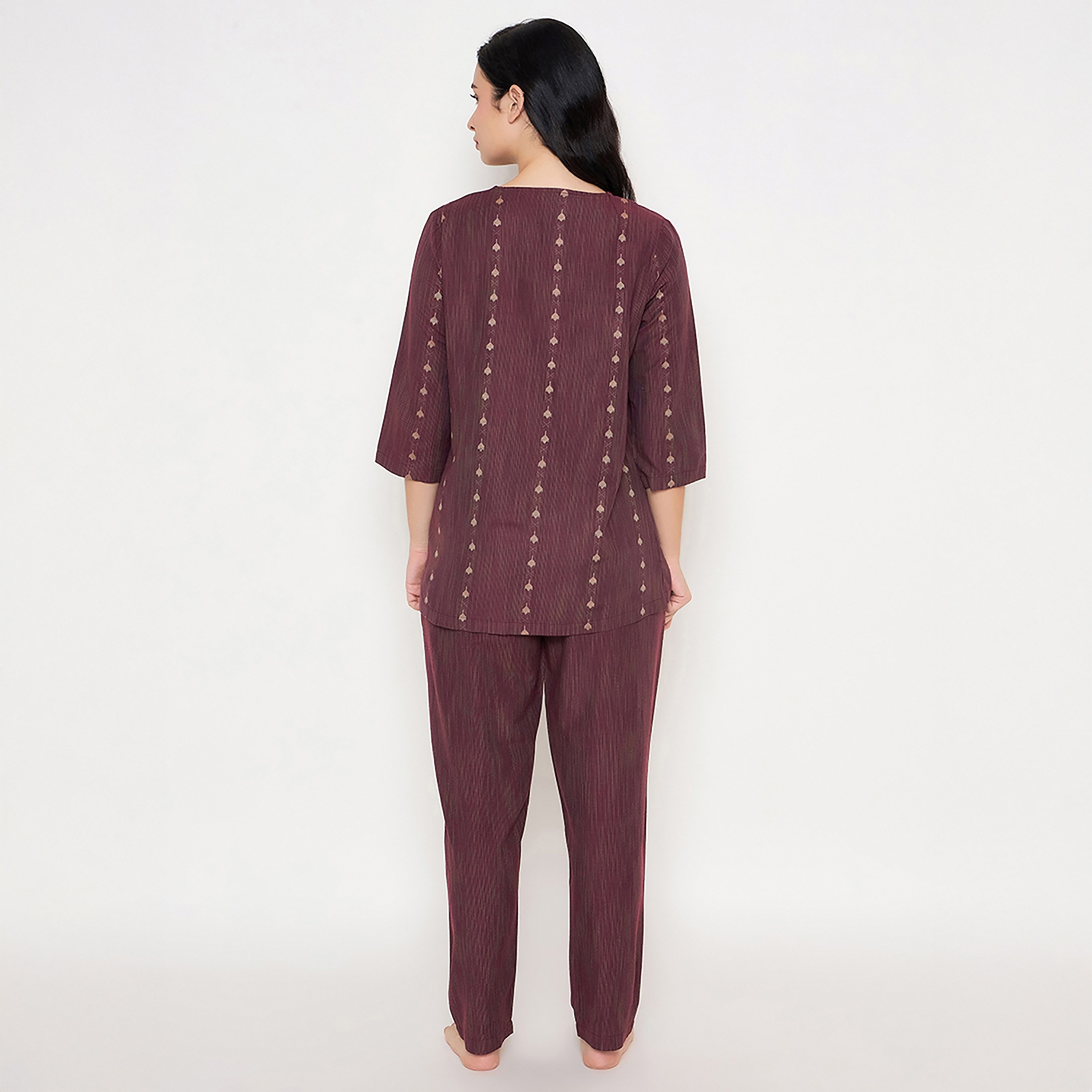 طقم بيجامة وقميص نسائي مطبوع من كلوفيا-women-clothing-nightwear-pyjamas-longsets-image-16