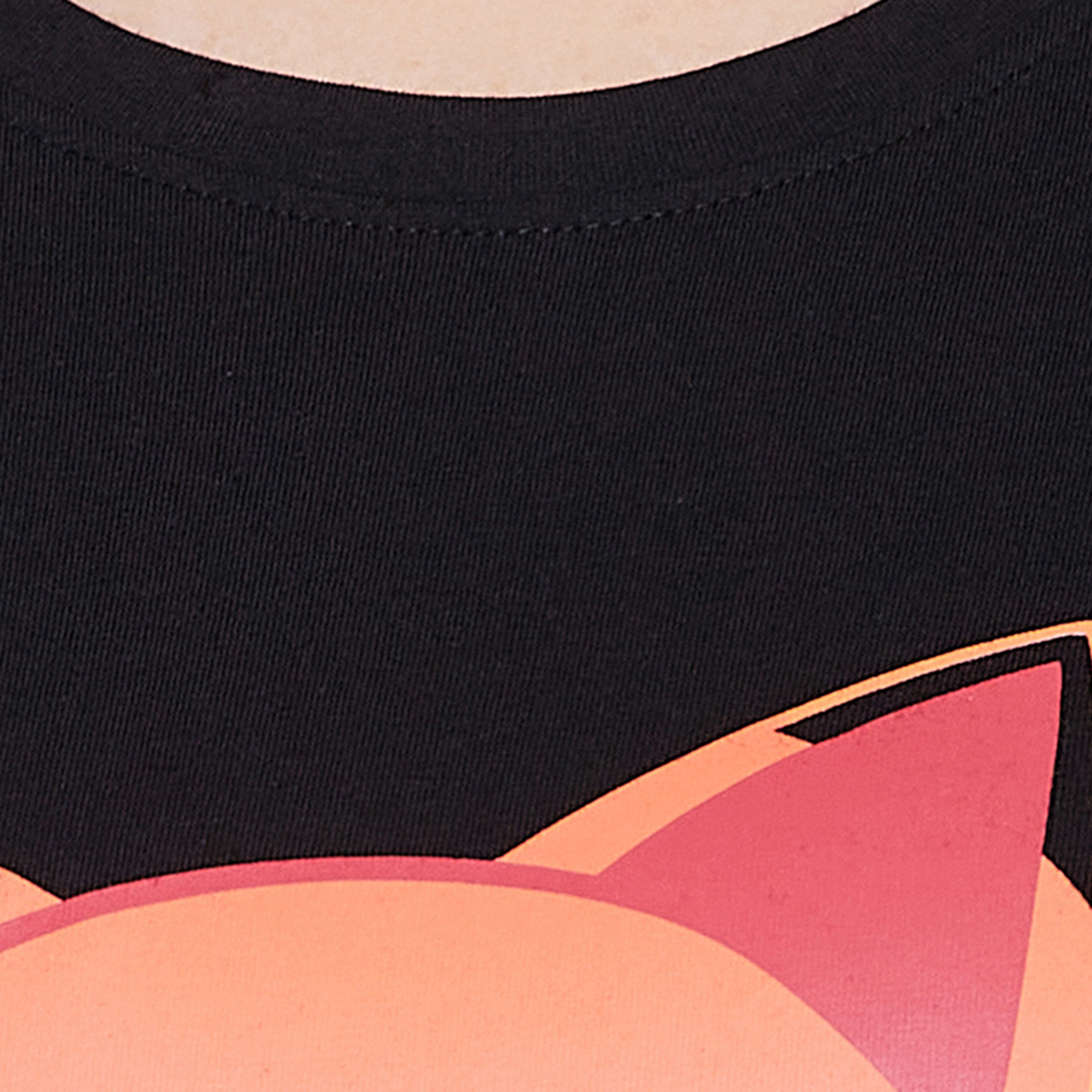 Clovia Fox Emoji Print Women's Top & Solid Jogger Set in Black - 100% Cotton-women-clothing-nightwear-pyjamas-longsets-image-6