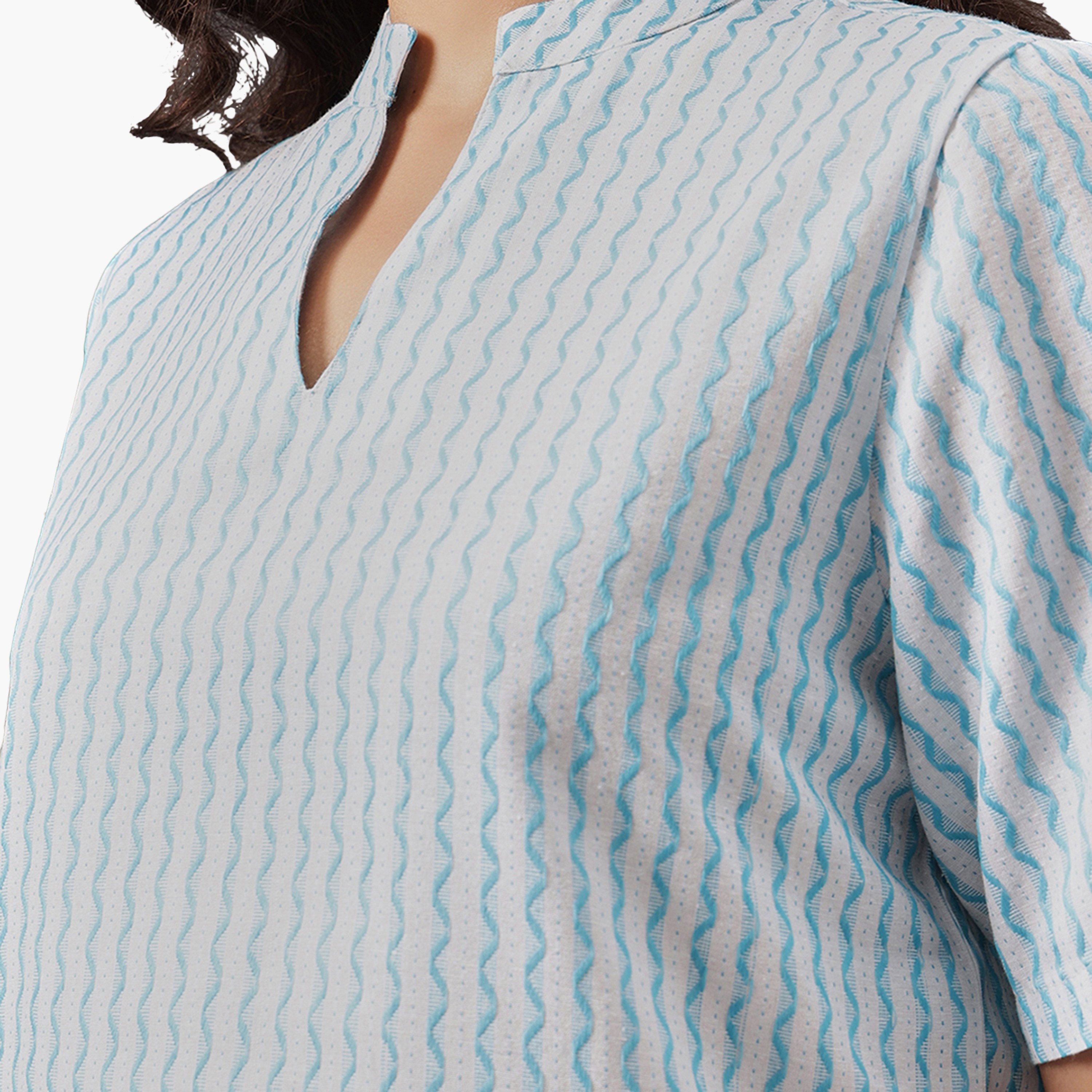 طقم توب كورتا وشورت نسائي مطبوع من كلوفيا - قطن-women-clothing-nightwear-pyjamas-shortsets-image-2