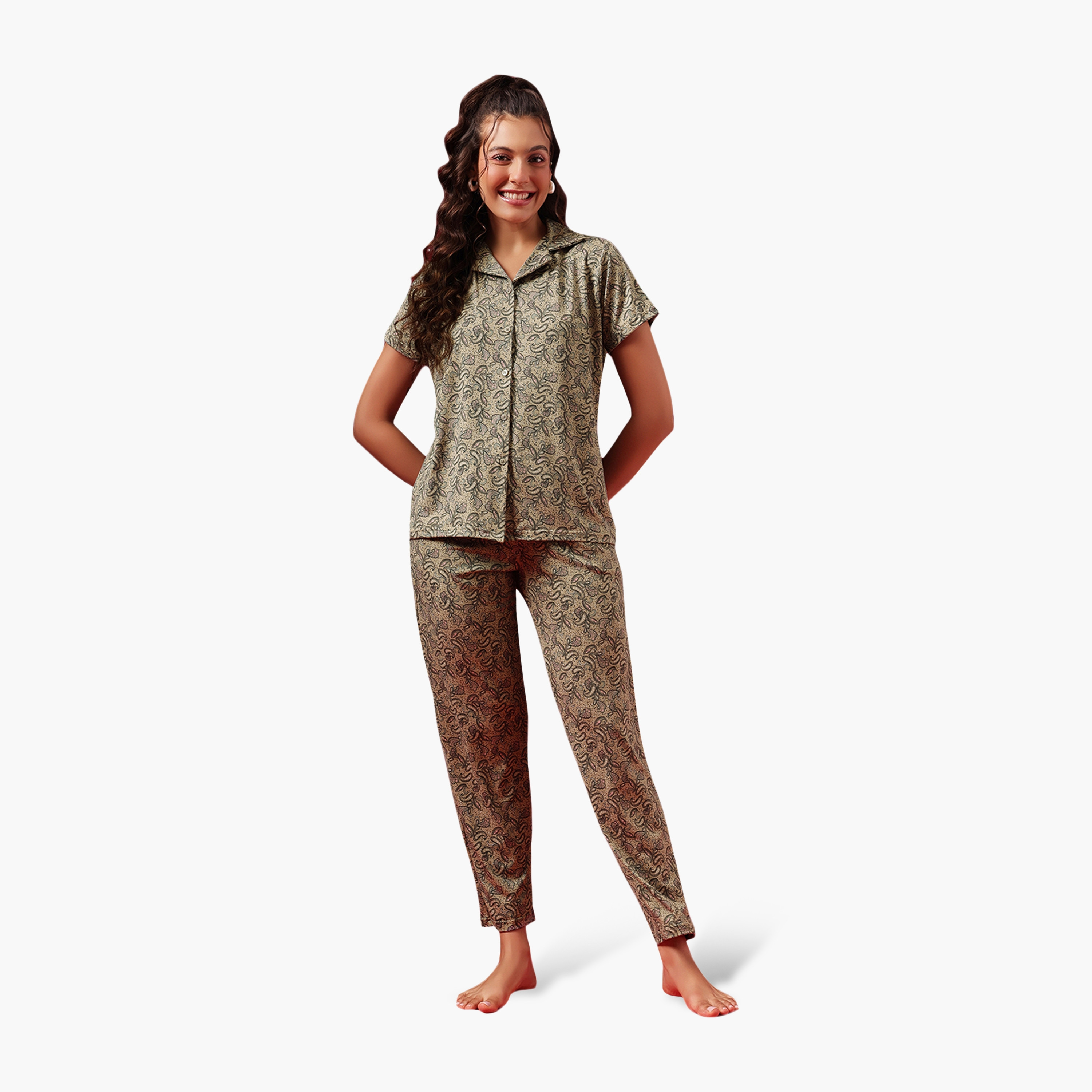 بدلة نوم نسائية بطبعة بيزلي فائقة النعومة وأزرار من كلوفيا-women-clothing-nightwear-pyjamas-longsets-image-8