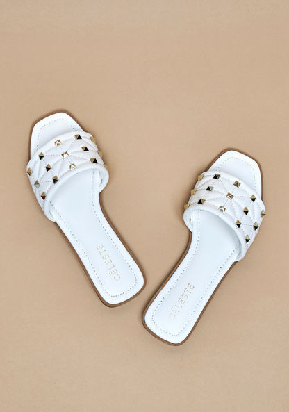 Celeste Women's Embellished Slip-On Sandals-Women%27s Flat Sandals-image-1
