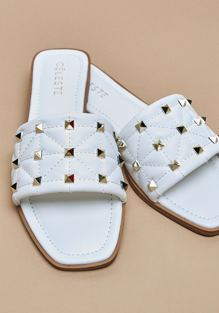 Celeste Women's Embellished Slip-On Sandals-Women%27s Flat Sandals-image-3
