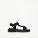 Missy Textured Back Strap Sandals with Hook and Loop Closure-Women%27s Flat Sandals-thumbnailMobile-1