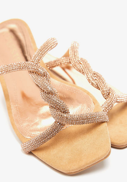 Celeste Women's Embellished Slip-On Slide Sandals-Women%27s Flat Sandals-image-5