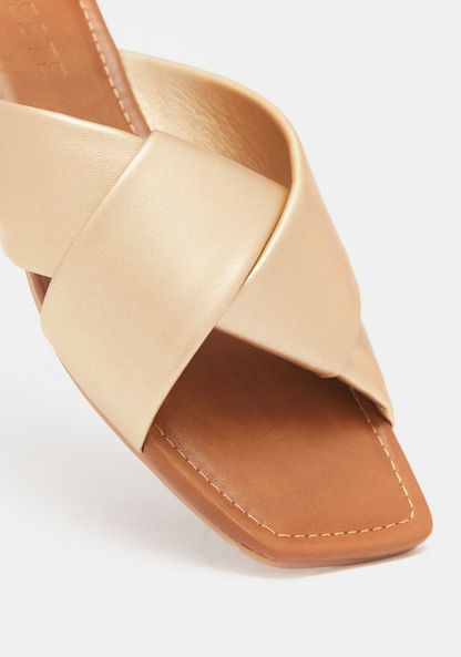 Celeste Women's Slip-On Sandals with Cross-Over Padded Straps-Women%27s Flat Sandals-image-3