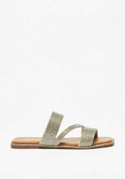 Celeste Women's Embellished Slip-On Slide Sandals-Women%27s Flat Sandals-image-2