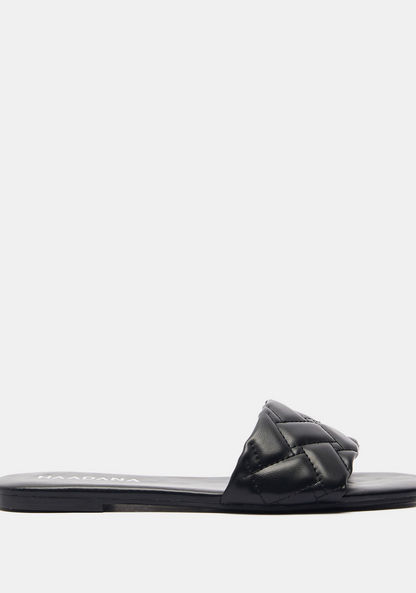 Haadana Quilted Slip-On Sandals-Women%27s Flat Sandals-image-0