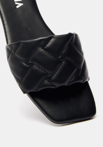 Haadana Quilted Slip-On Sandals-Women%27s Flat Sandals-image-3
