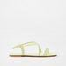 Haadana Textured Slip-On Strap Sandals-Women%27s Flat Sandals-thumbnail-0