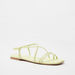 Haadana Textured Slip-On Strap Sandals-Women%27s Flat Sandals-thumbnailMobile-1