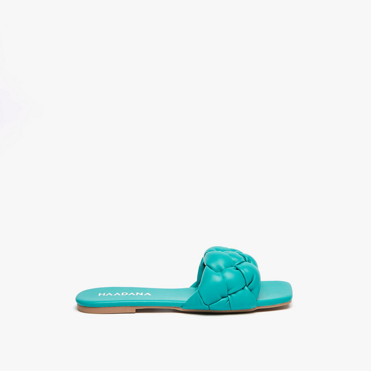 Haadana Textured Slide Sandals