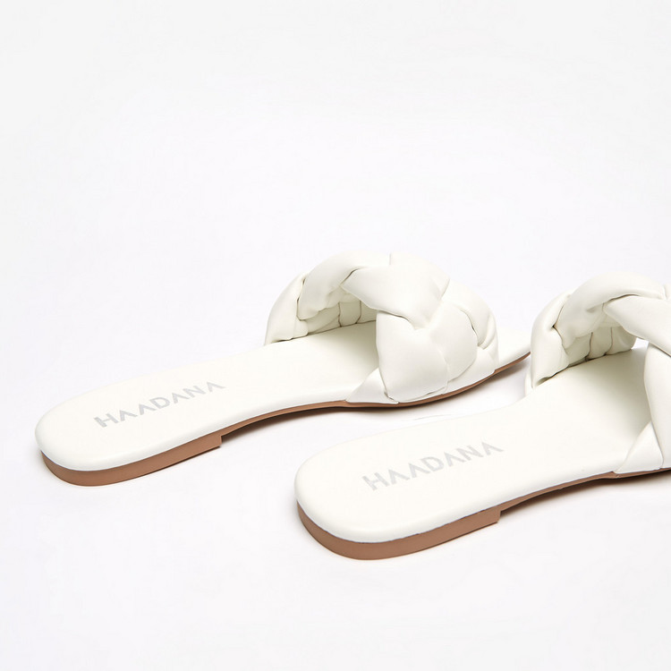 Haadana Textured Slide Sandals